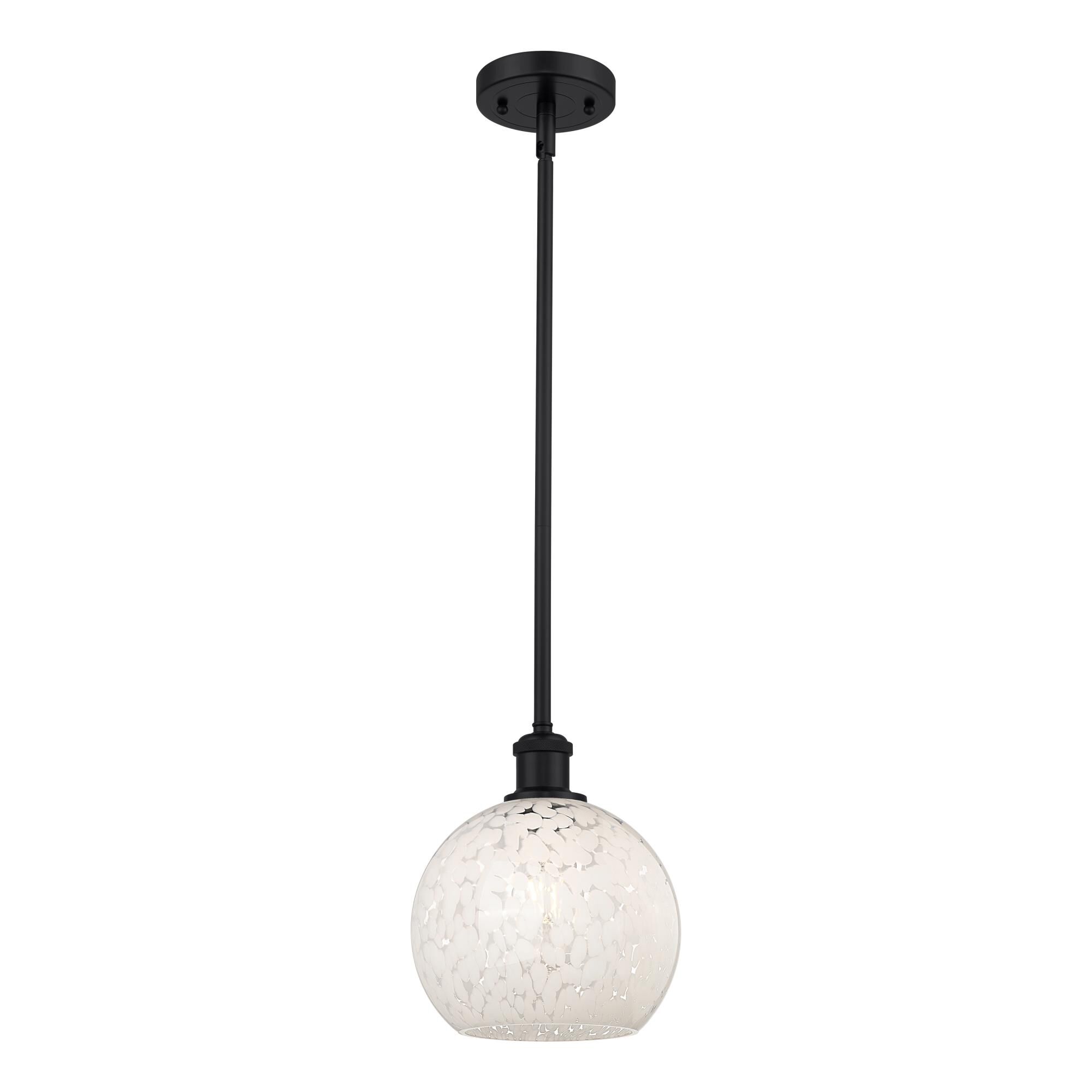 Bruno Marashlian White Mouchette 8 Inch Mini Pendant by Innovations Lighting
