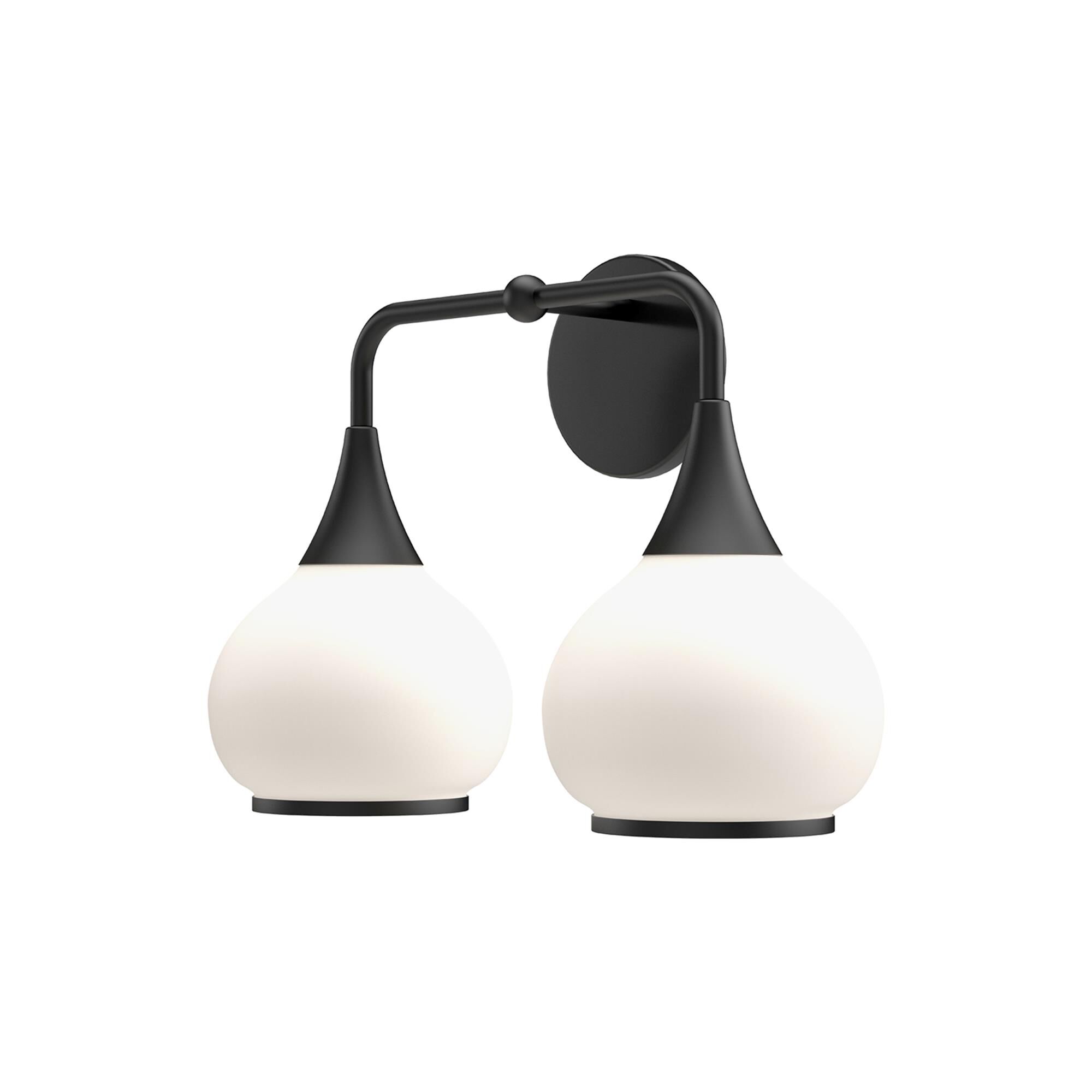 Shown in Matte Black finish and Opal Matte glass