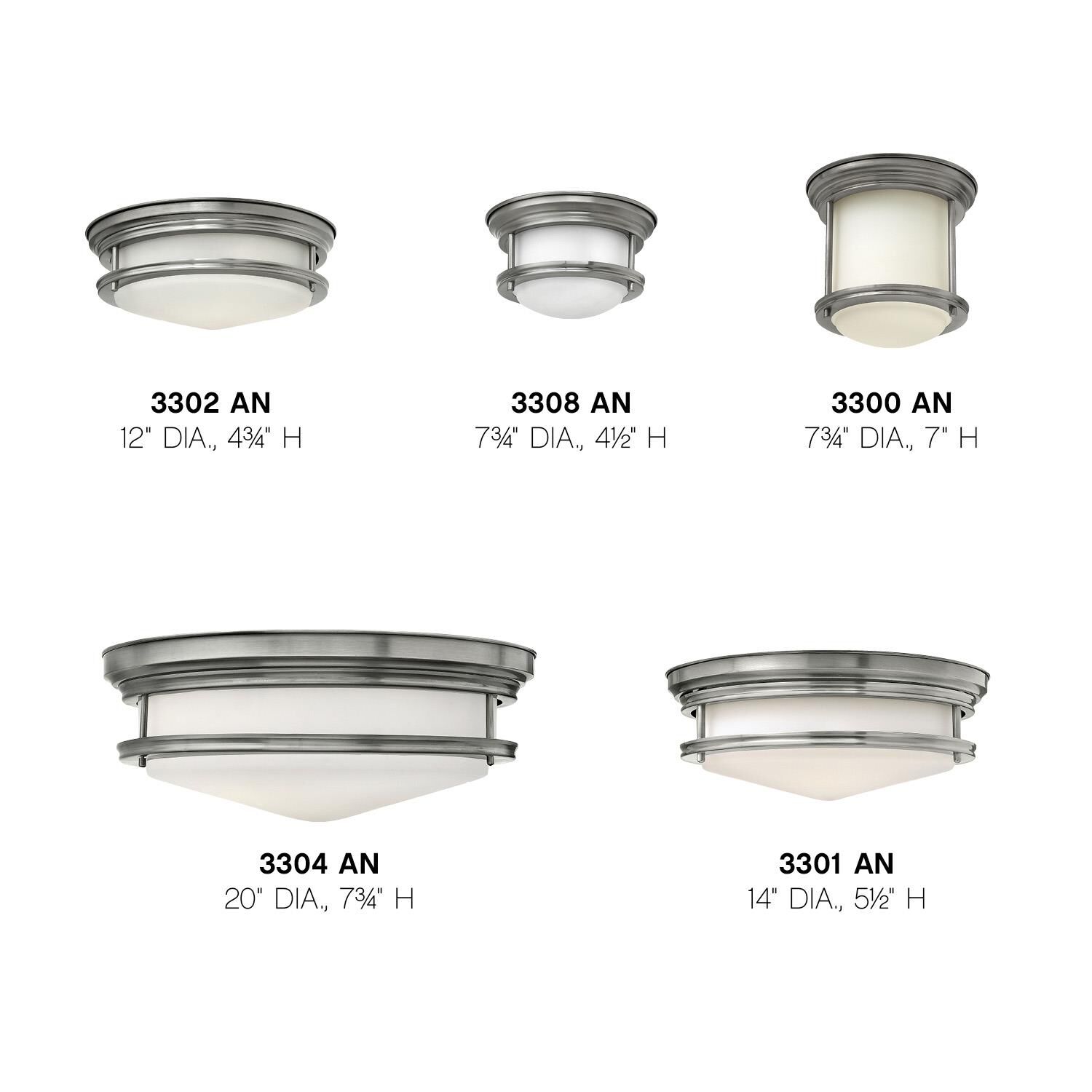 Hadley 7 Inch 1 Light LED Flush Mount by Hinkley Lighting