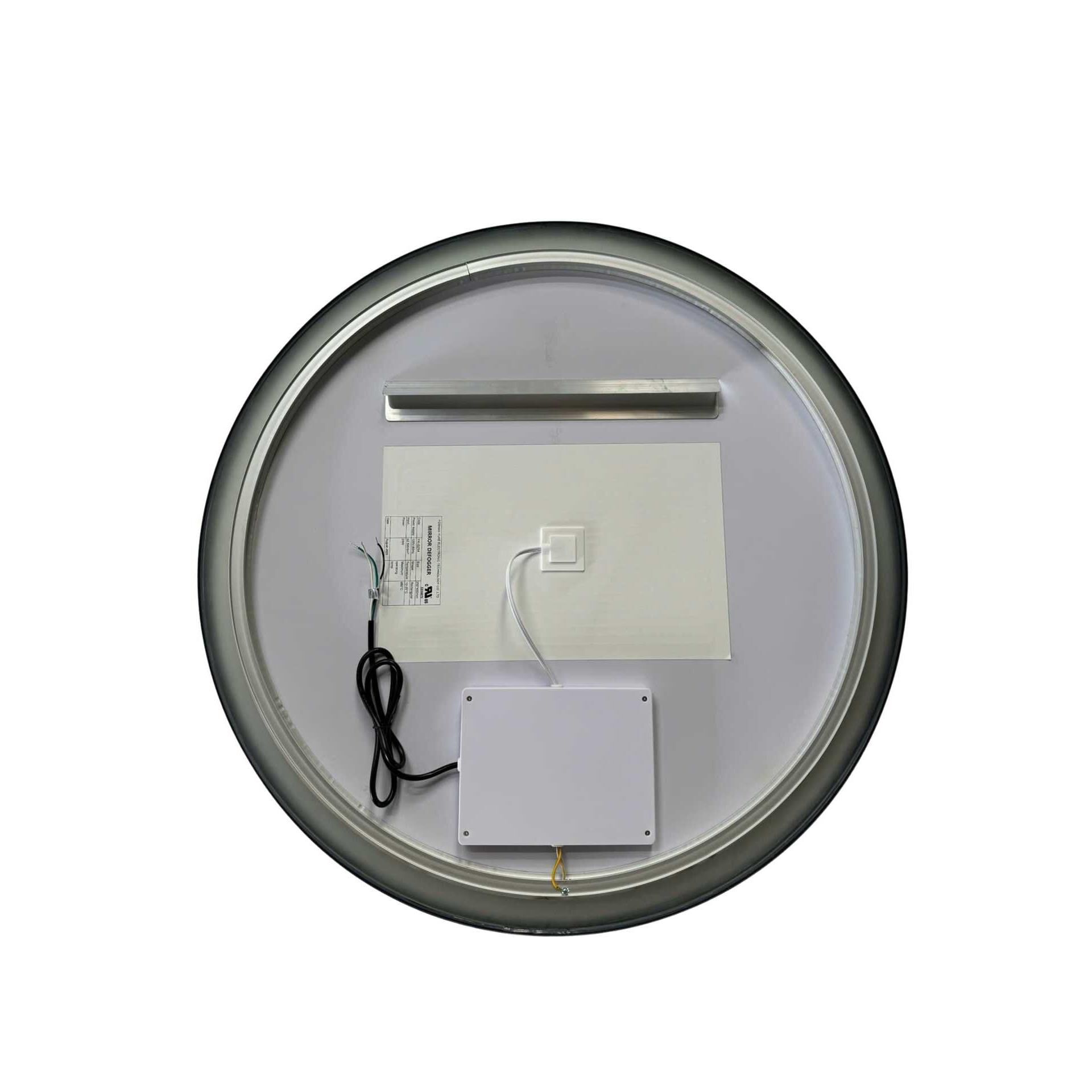 Harmoni 32 Inch Round LED Lighted Mirror by Elegant Decor