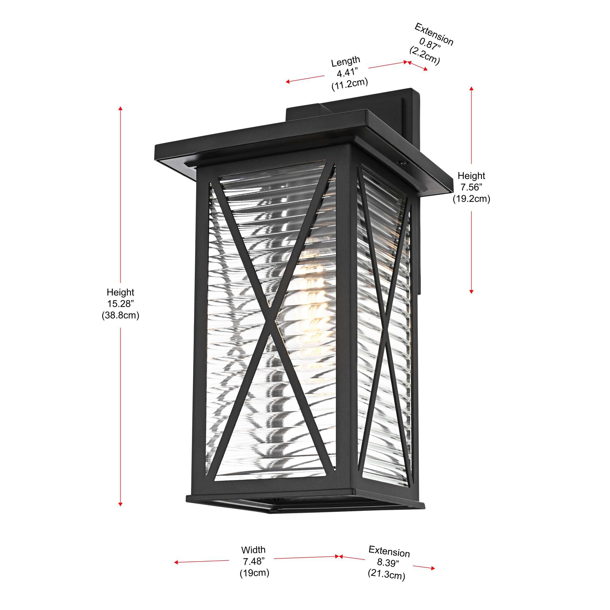 Jada 15 inch Outdoor Wall Light by Elegant Lighting