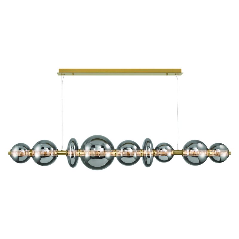 Atomo Large Linear Chandelier by Eurofase Lighting