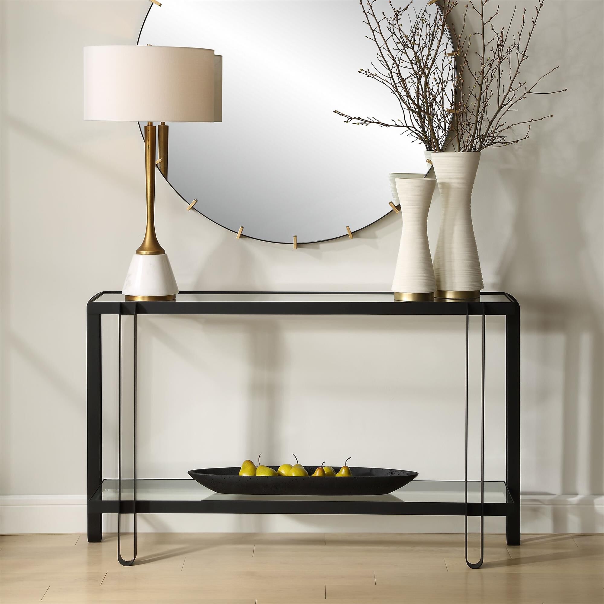 Grace Feyock Shadow 55 Inch Console Table by Uttermost
