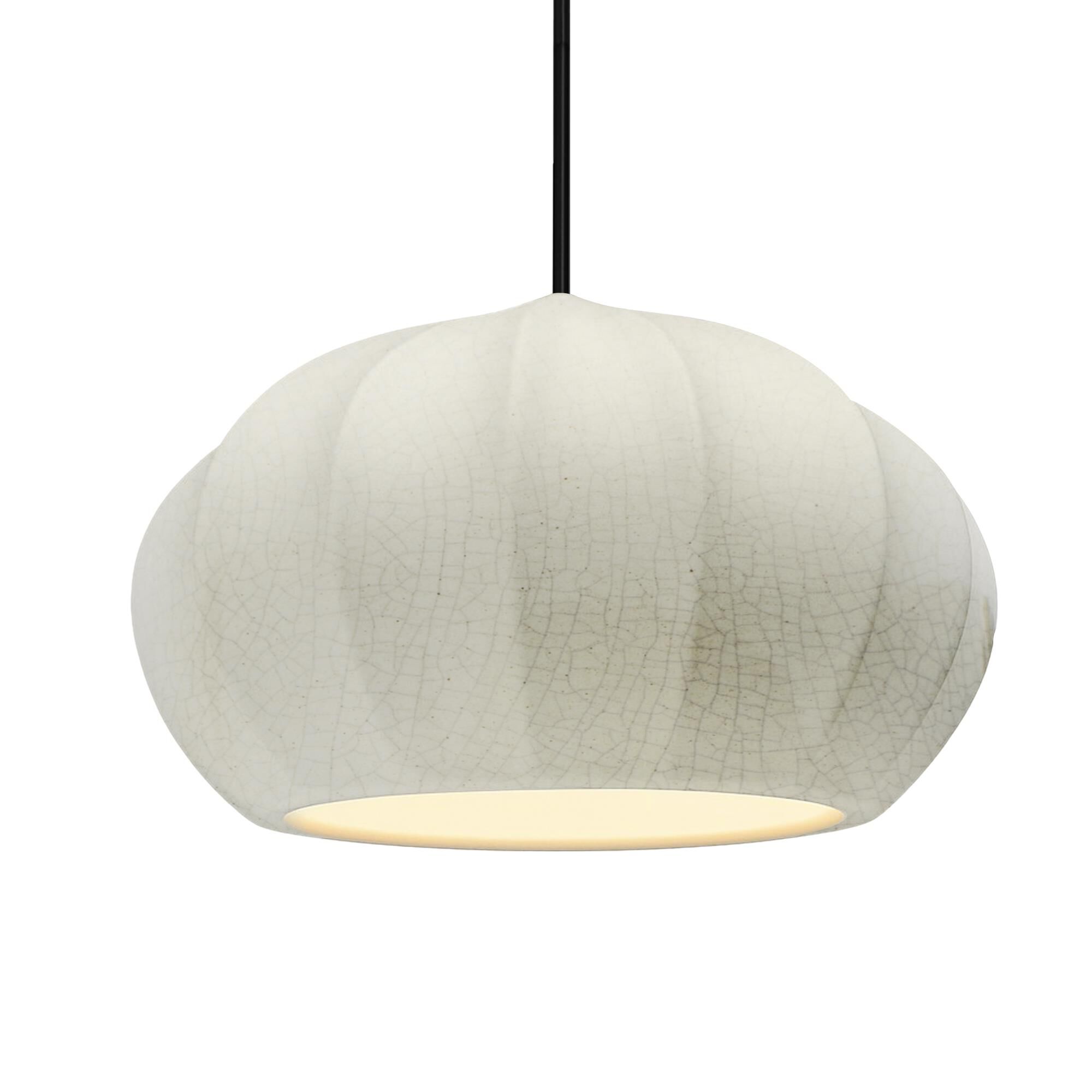 Fluted 13 Inch Large Pendant by Justice Design Group