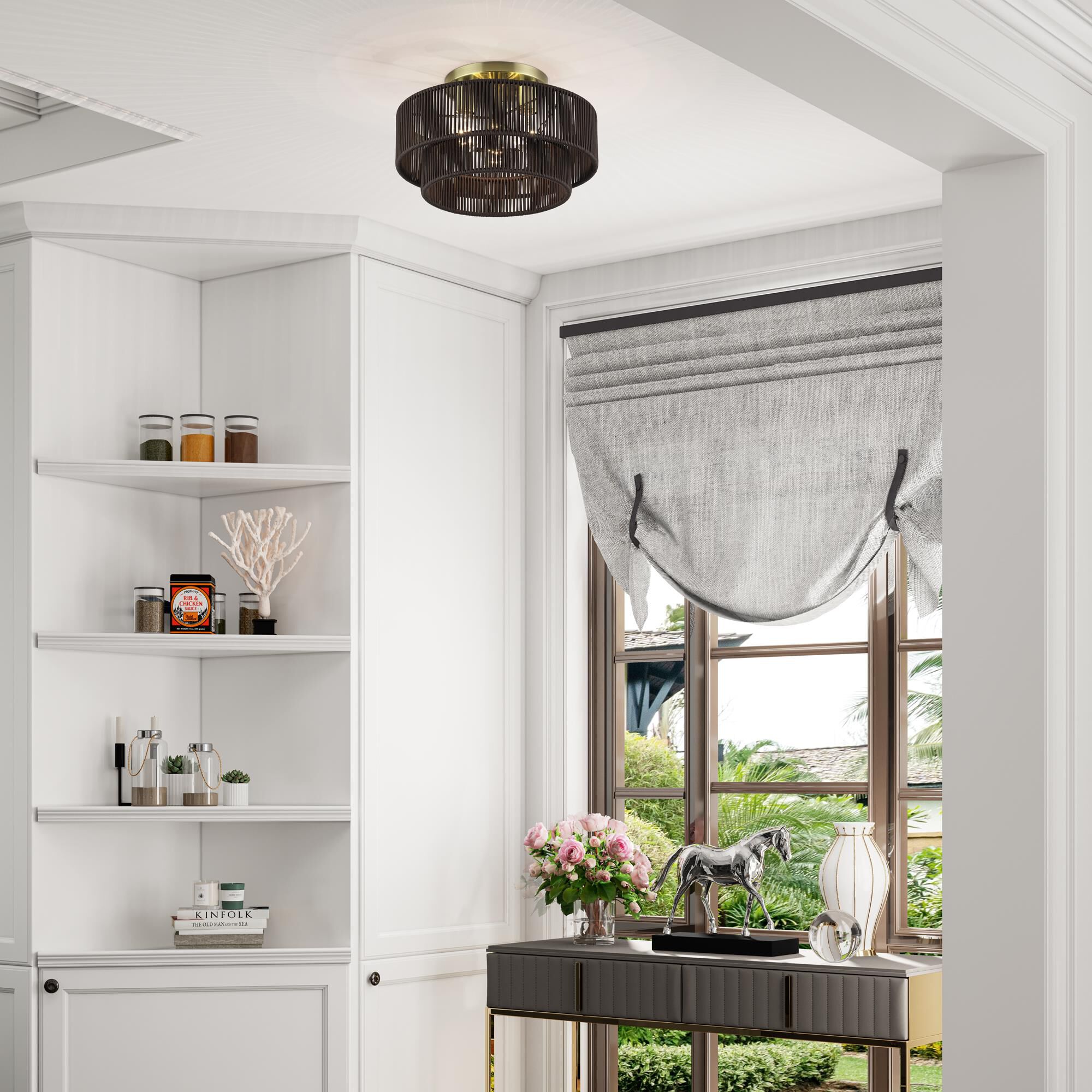 Acordia 15 Inch Semi Flush Mount by Livex Lighting