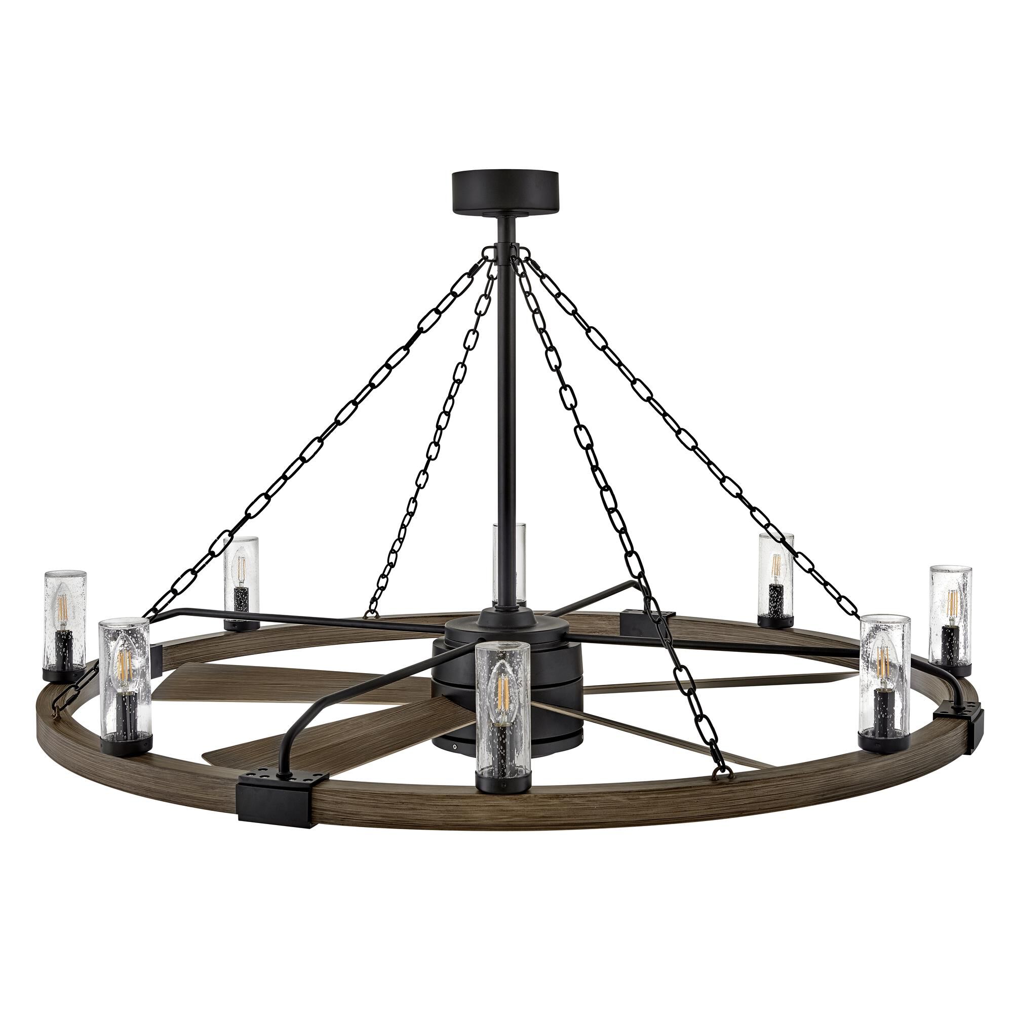 Sawyer 44 Inch Chandelier Ceiling Fan with Light Kit,