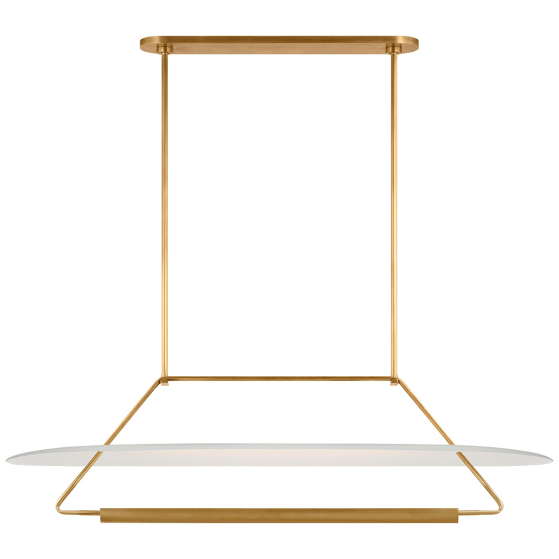 Visual Comfort Signature Collection Kelly Wearstler Teline 54 Inch LED Linear Suspension Light