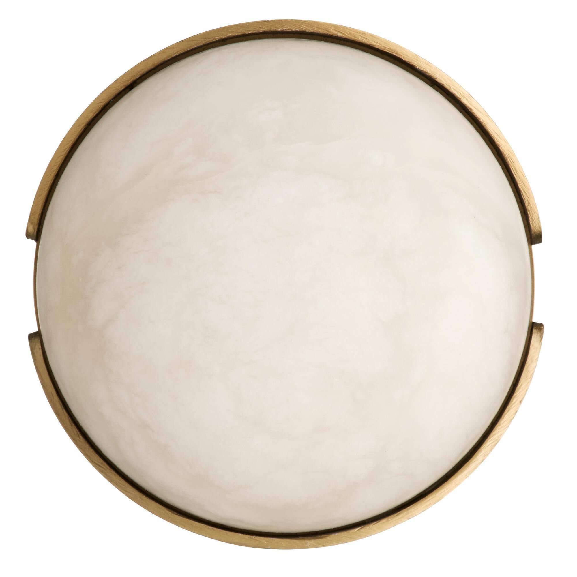 Shown in White and Antique Brass finish