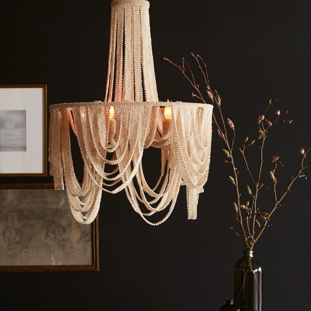 Selita 27 Inch Chandelier by Palecek