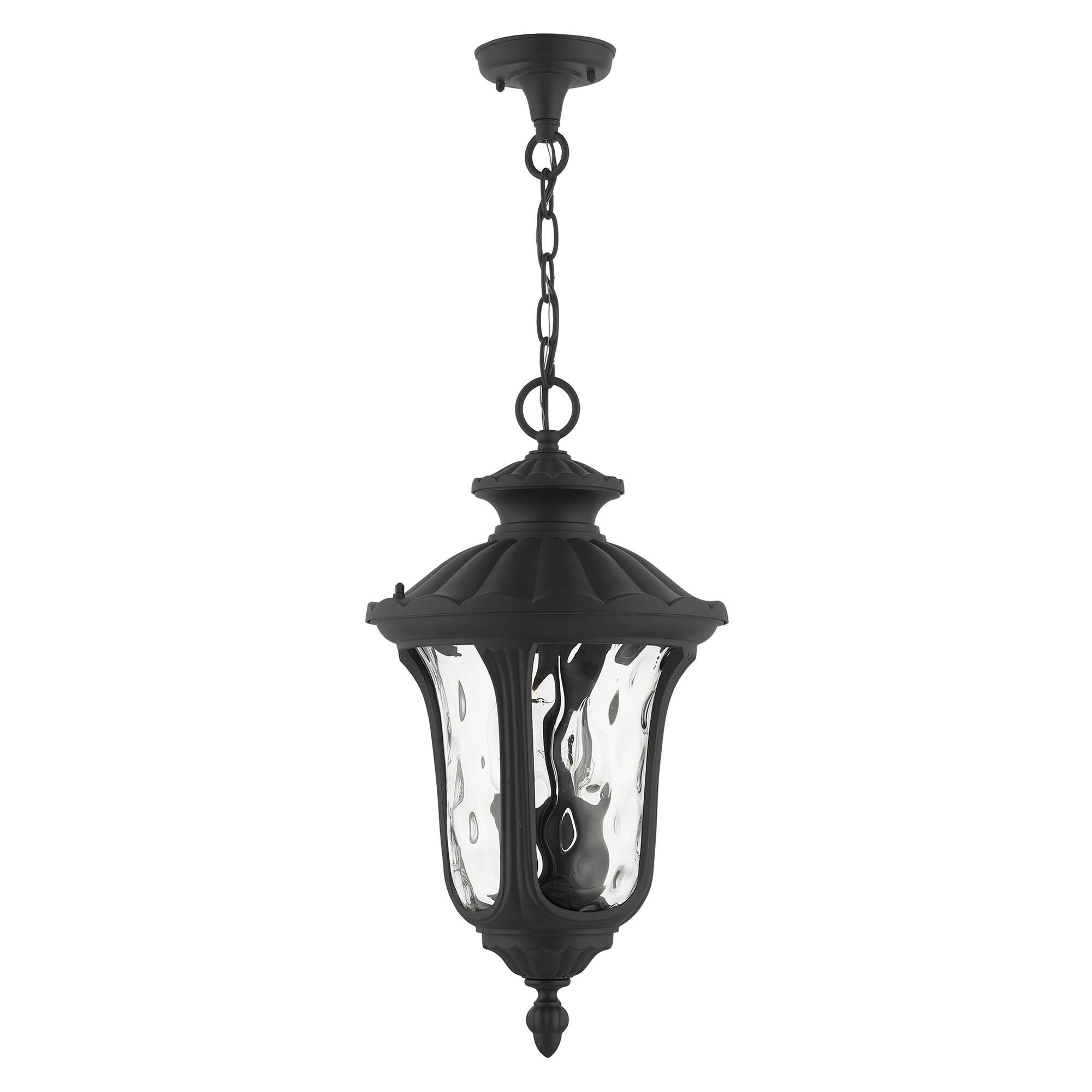 Oxford 20 Inch Tall 3 Light Outdoor Hanging Lantern by Livex Lighting