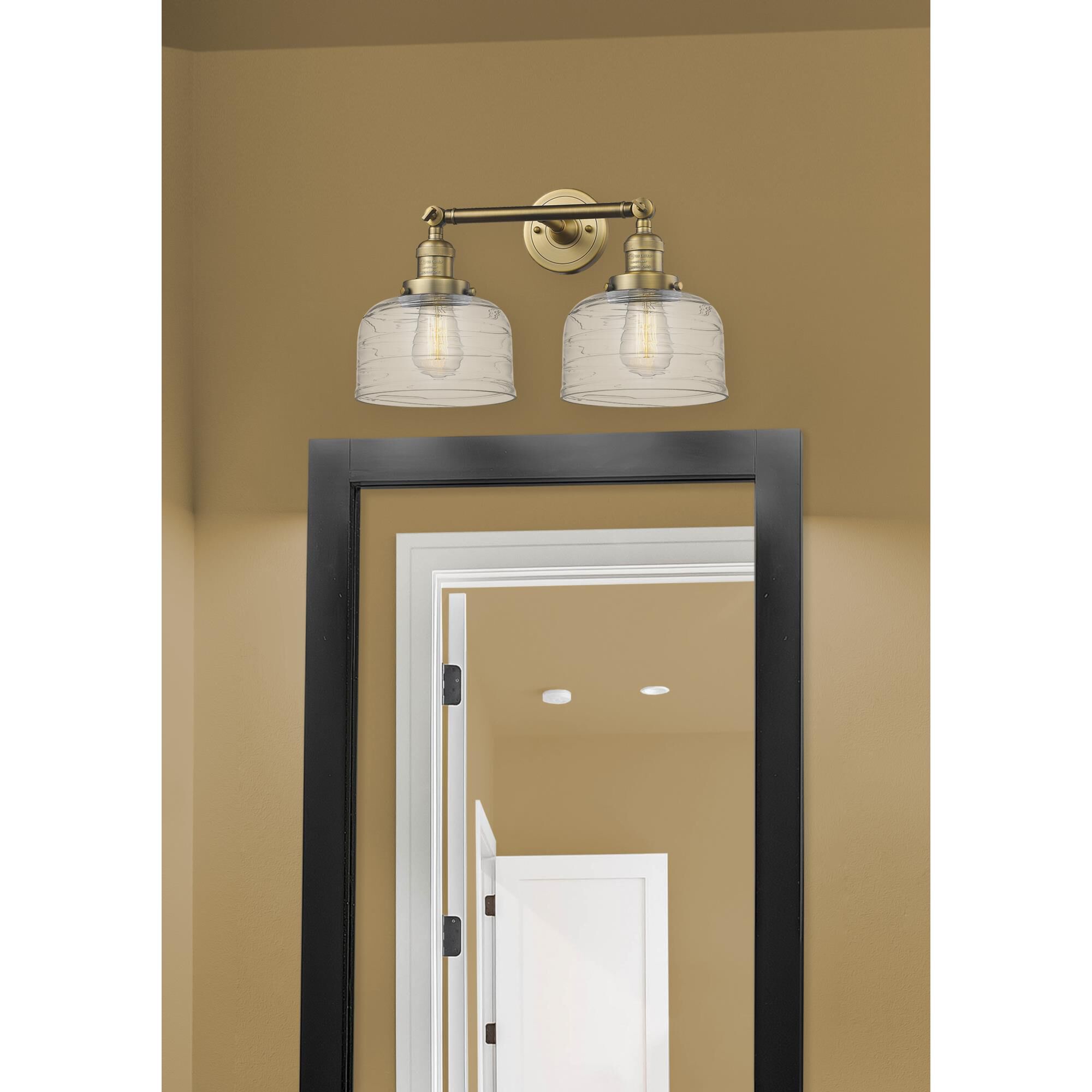 Bruno Marashlian Large Bell 18 Inch 2 Light Bath Vanity Light by Innovations Lighting