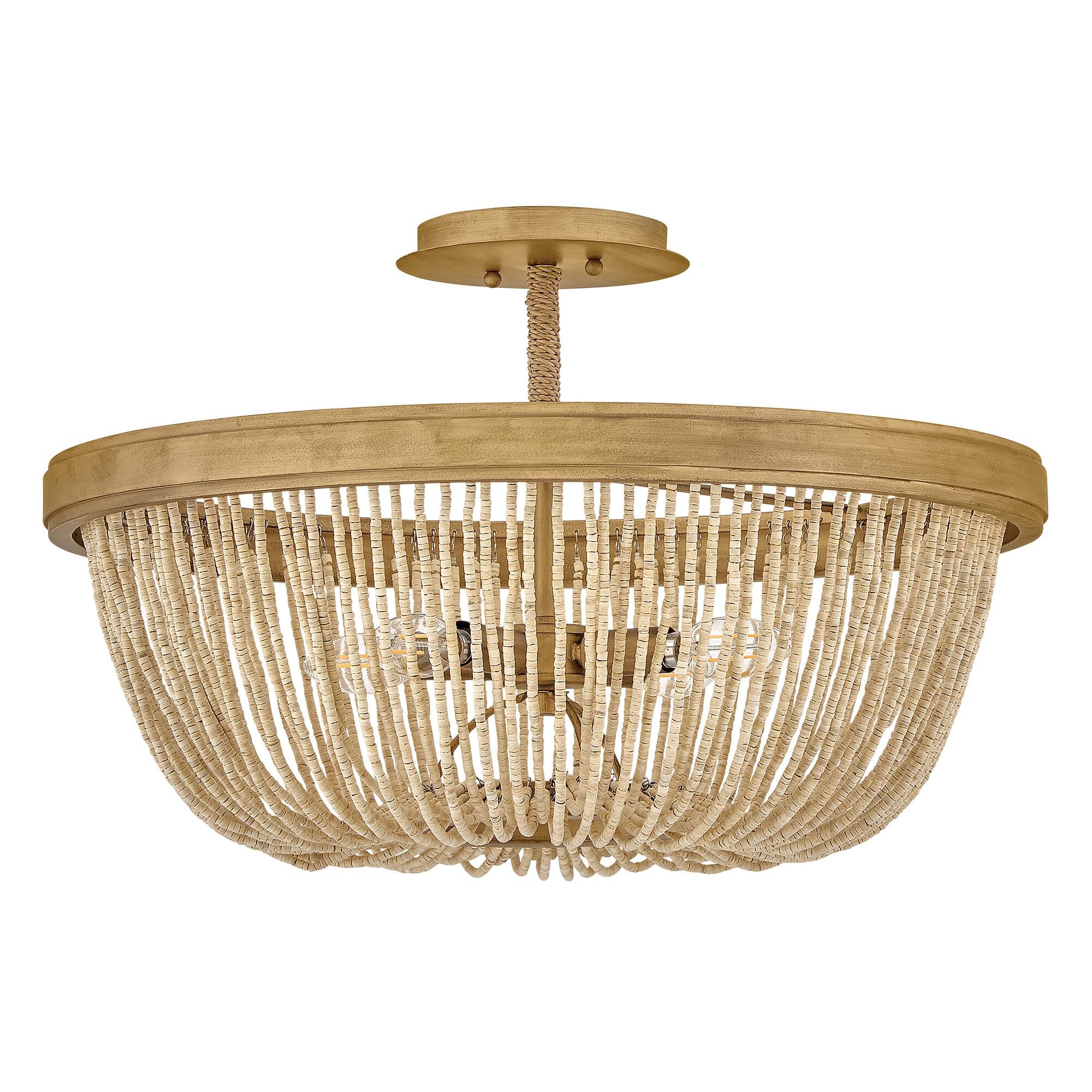 Tula 22 Inch 4 Light Semi Flush Mount,