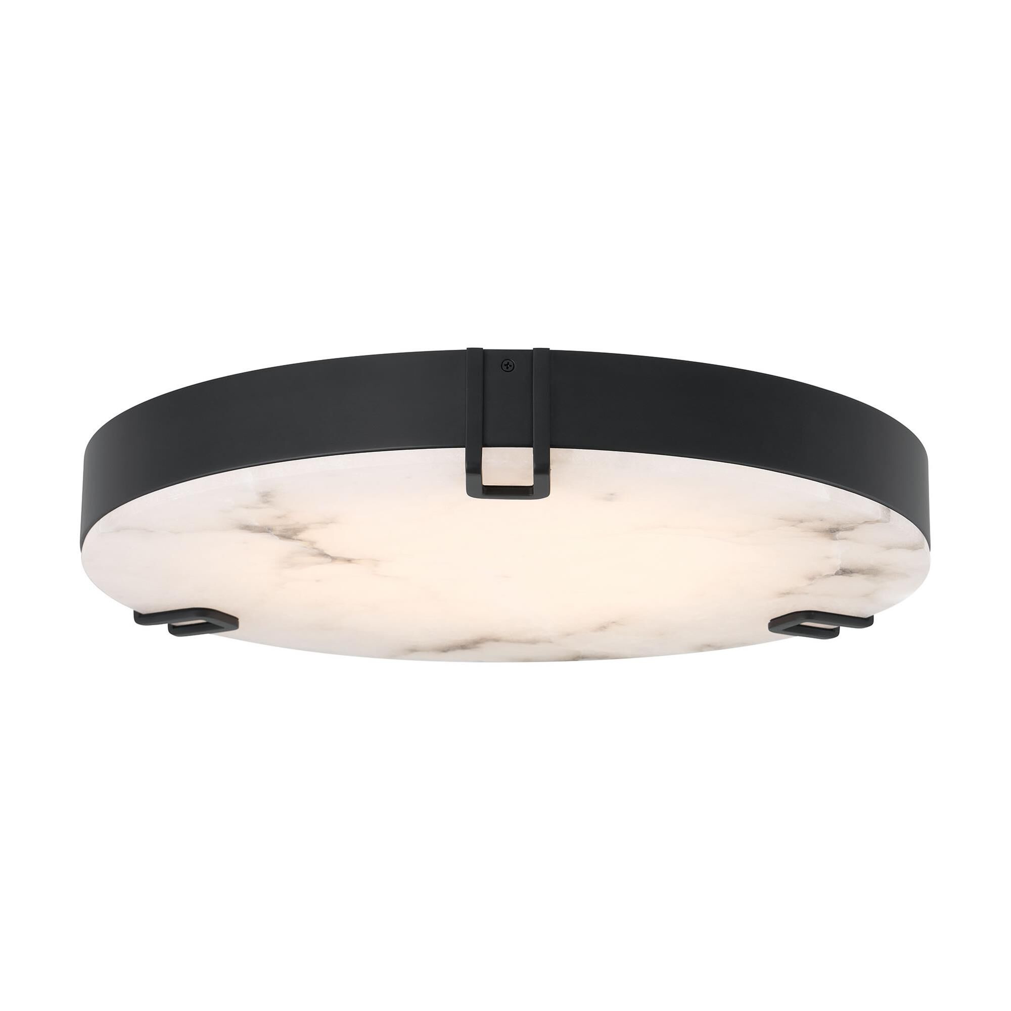 Shown in Black finish and Alabaster glass