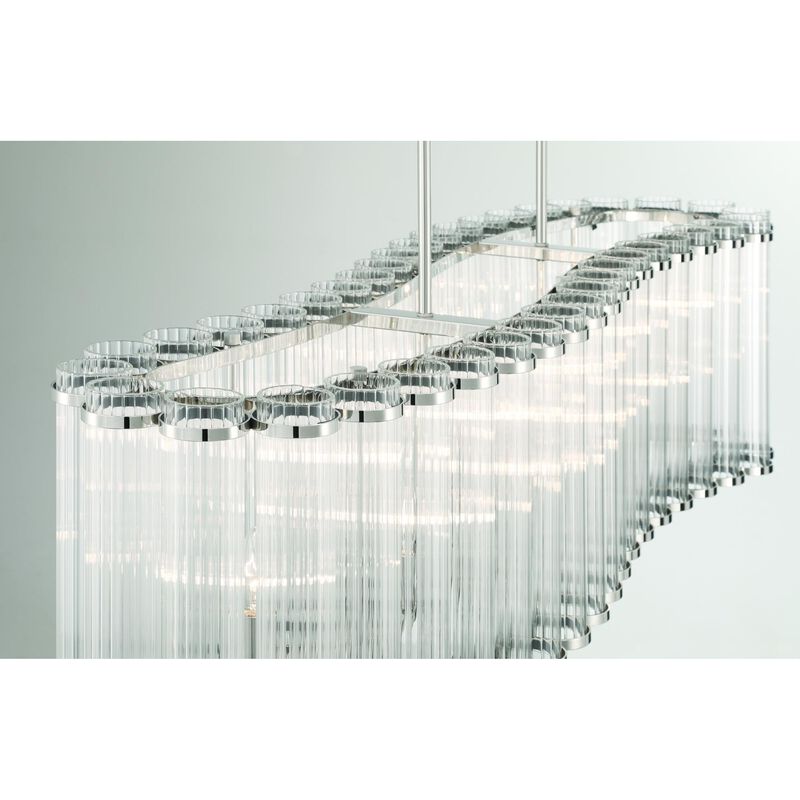 Glasbury Medium Linear Chandelier by Eurofase Lighting