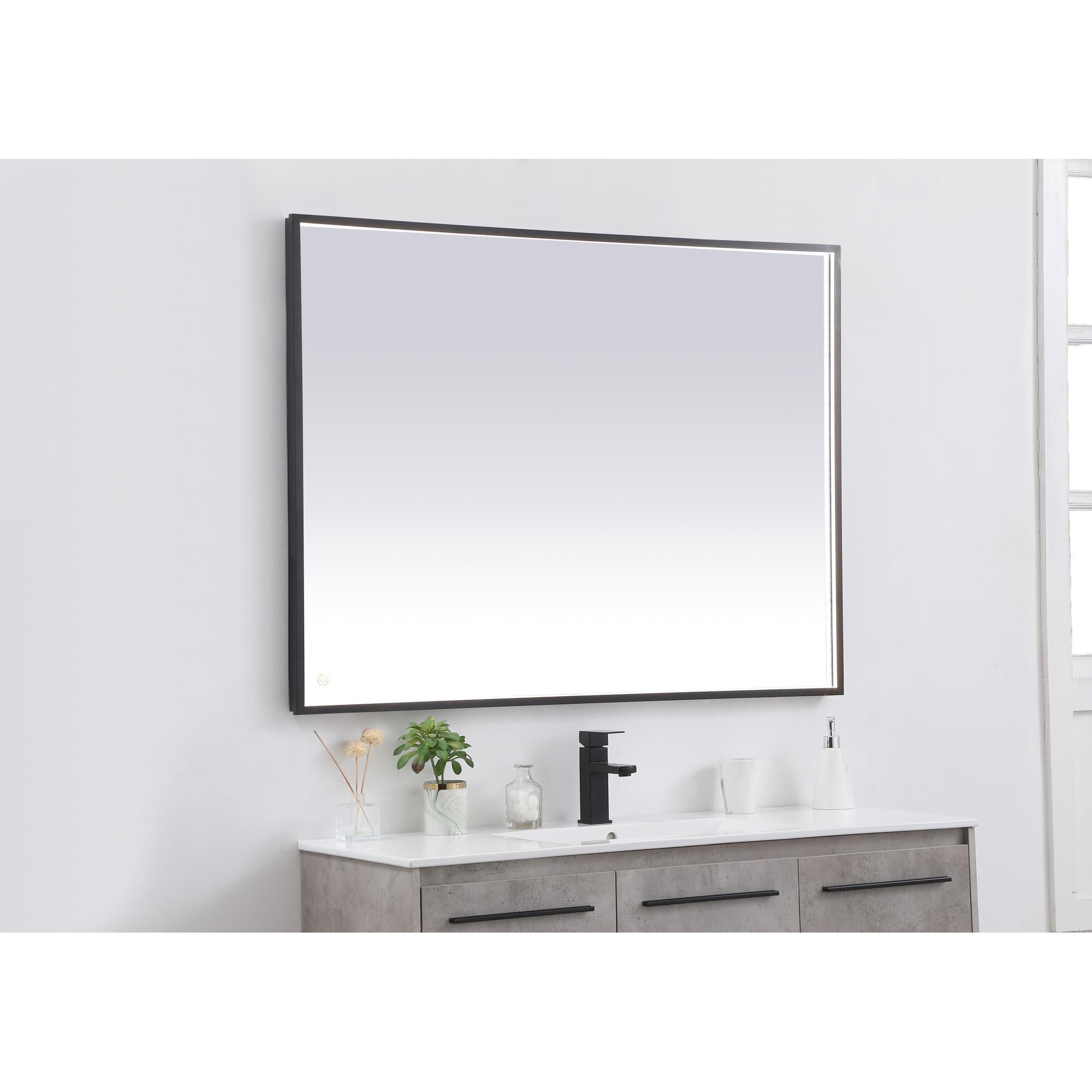 Pier LED Lighted Mirror by Elegant Decor