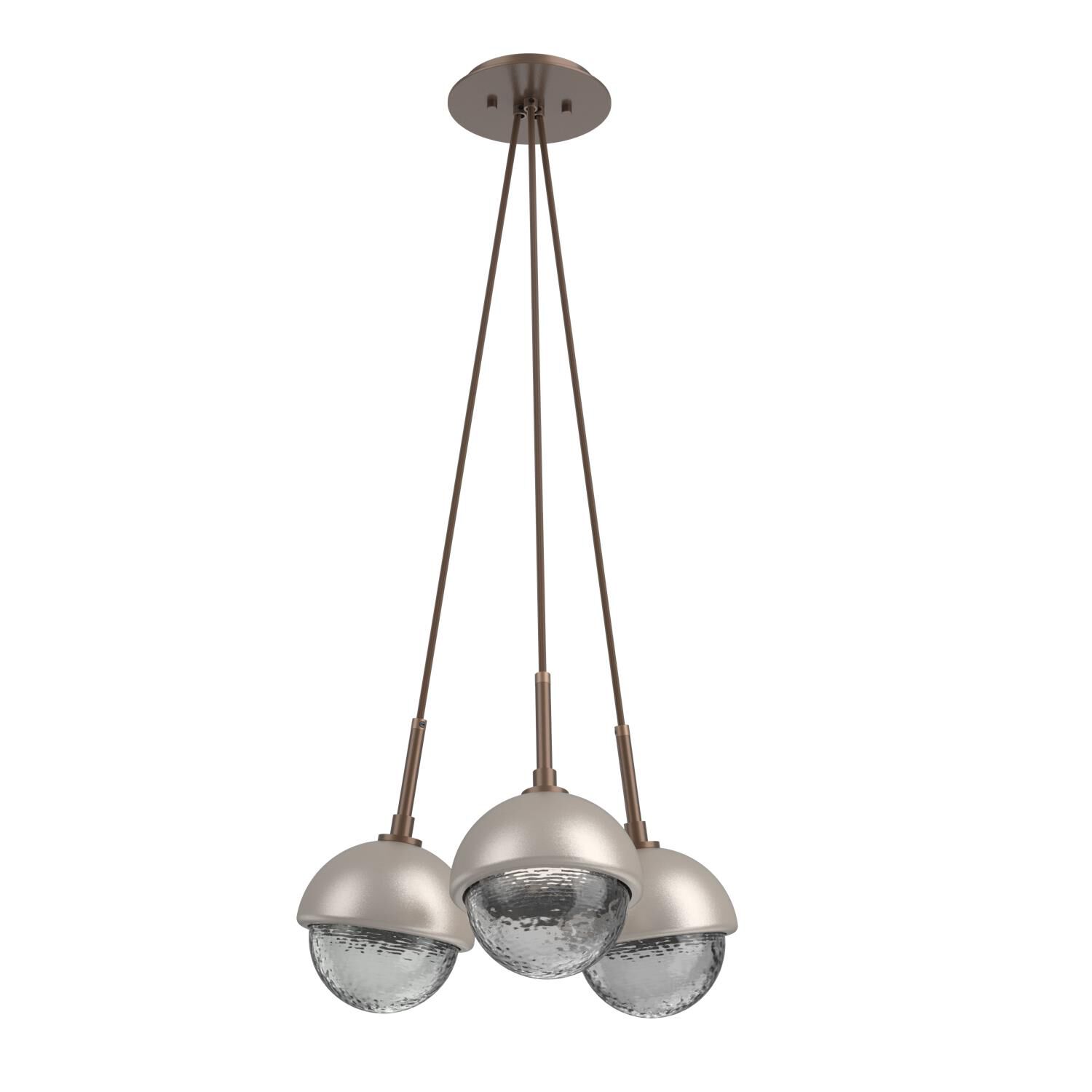 Levi Wilson Cabochon 13 Inch Multi Pendant Light by Hammerton Studio