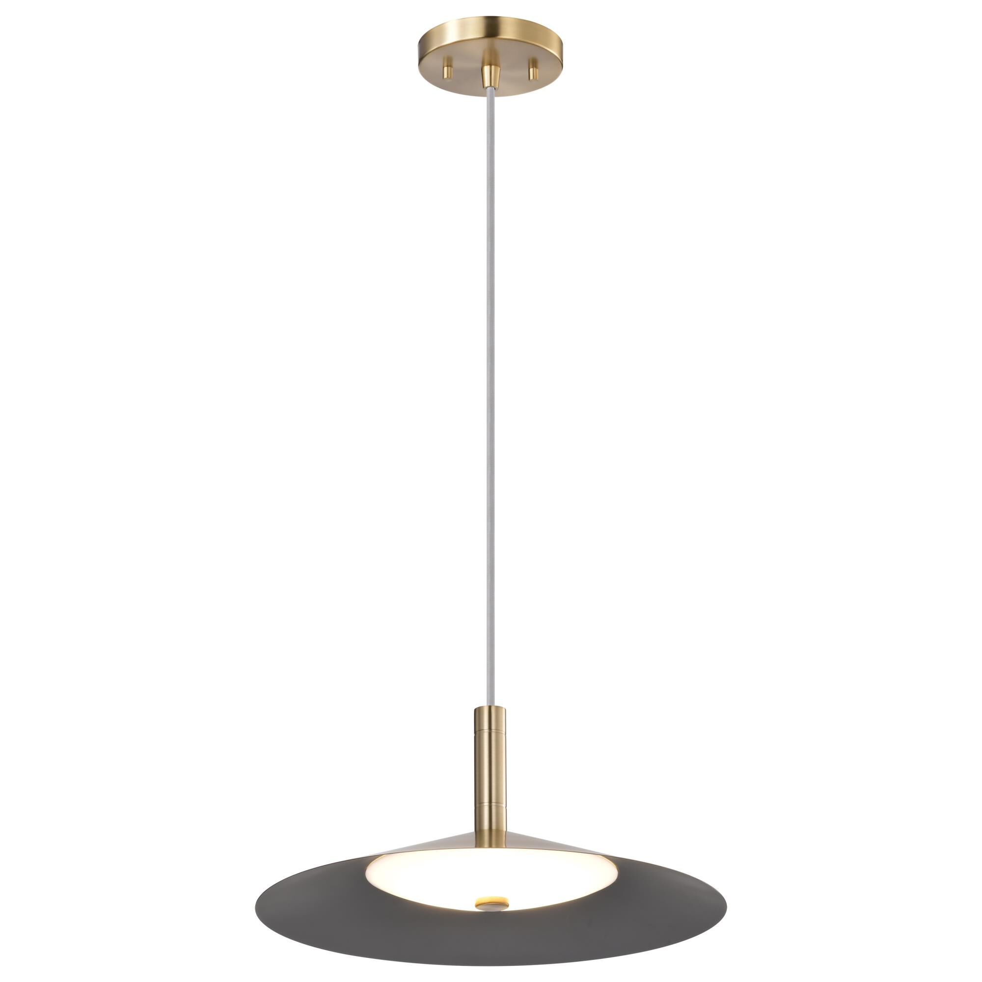 Shown in Burnished Brass finish and Burnished Brass shade