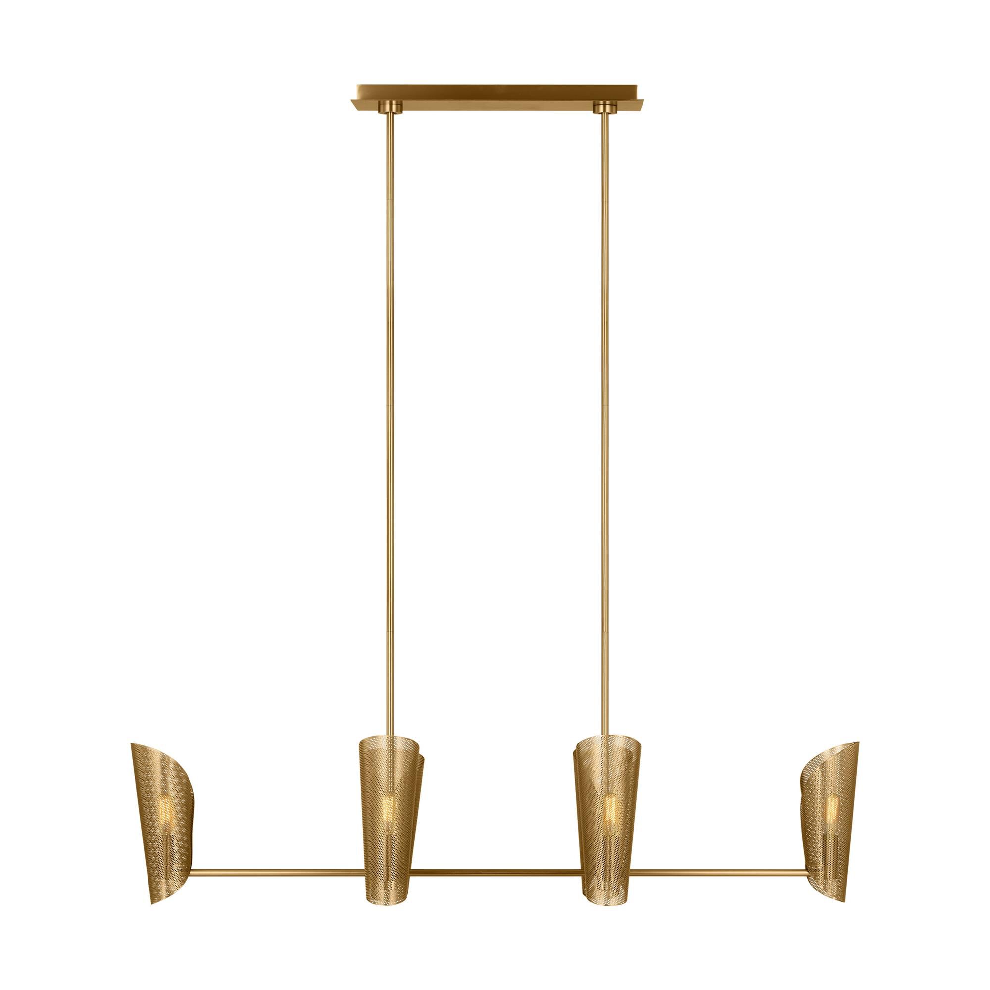 Shown in Burnished Brass finish and Burnished Brass Steel s shade
