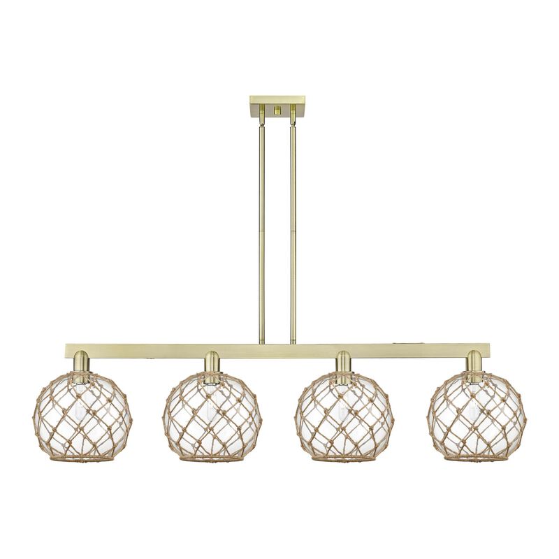 Bruno Marashlian Farmhouse Rope 53 Inch Linear Suspension Light by Innovations Lighting