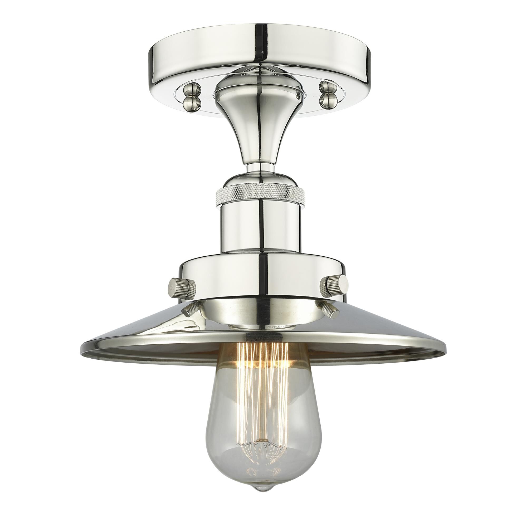 Bruno Marashlian Edison 8 Inch Semi Flush Mount by Innovations Lighting