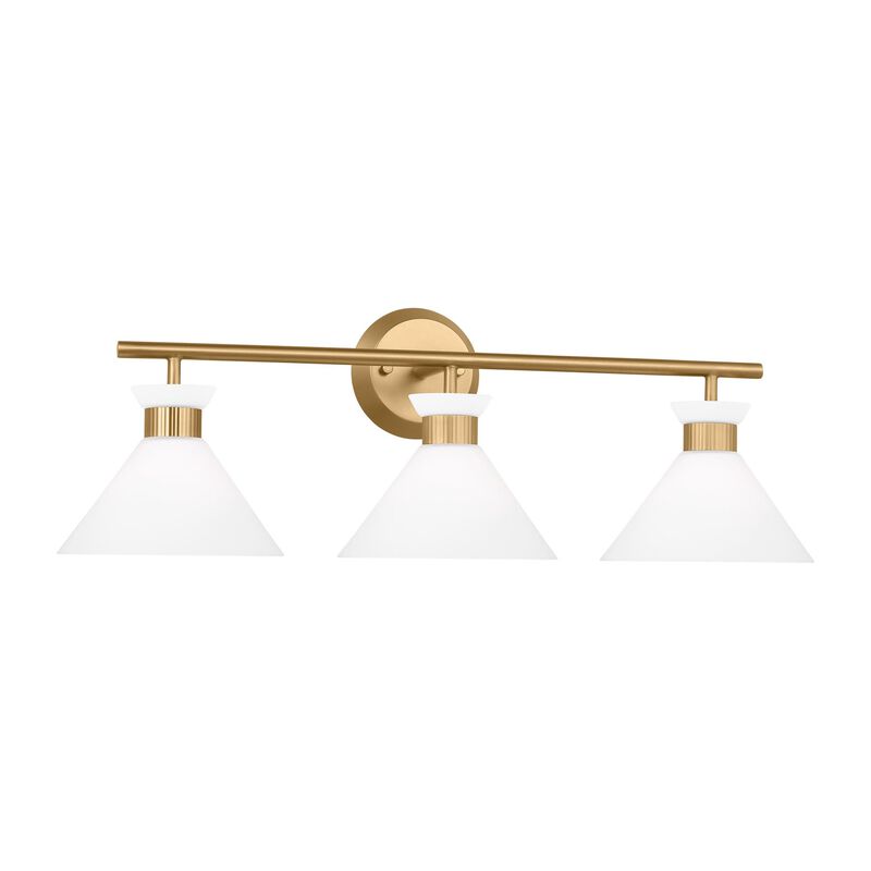 Drew & Jonathan Belcarra 27 Inch 3 Light Bath Vanity Light by Visual Comfort Studio