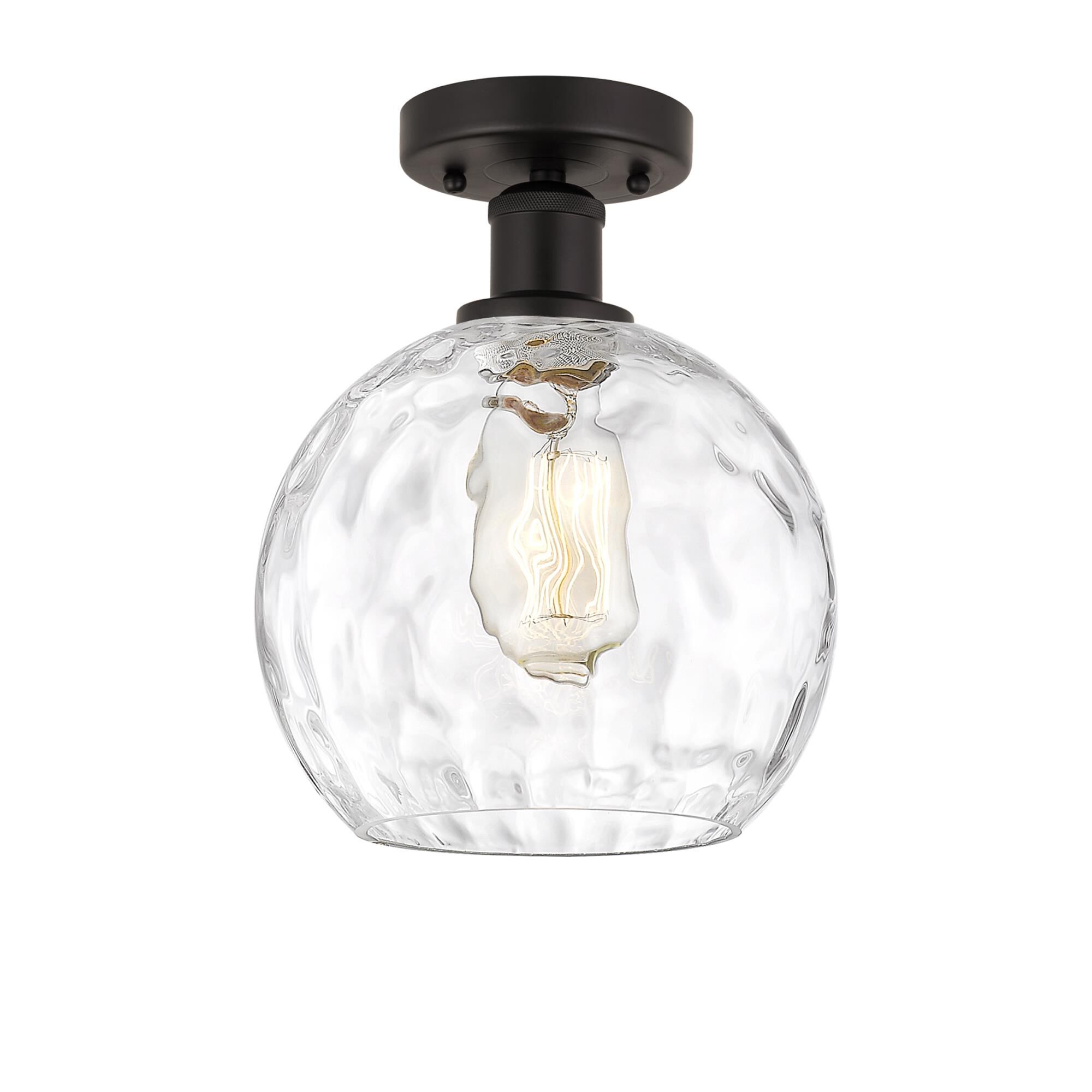 Shown in Oil Rubbed Bronze finish and Clear Water glass