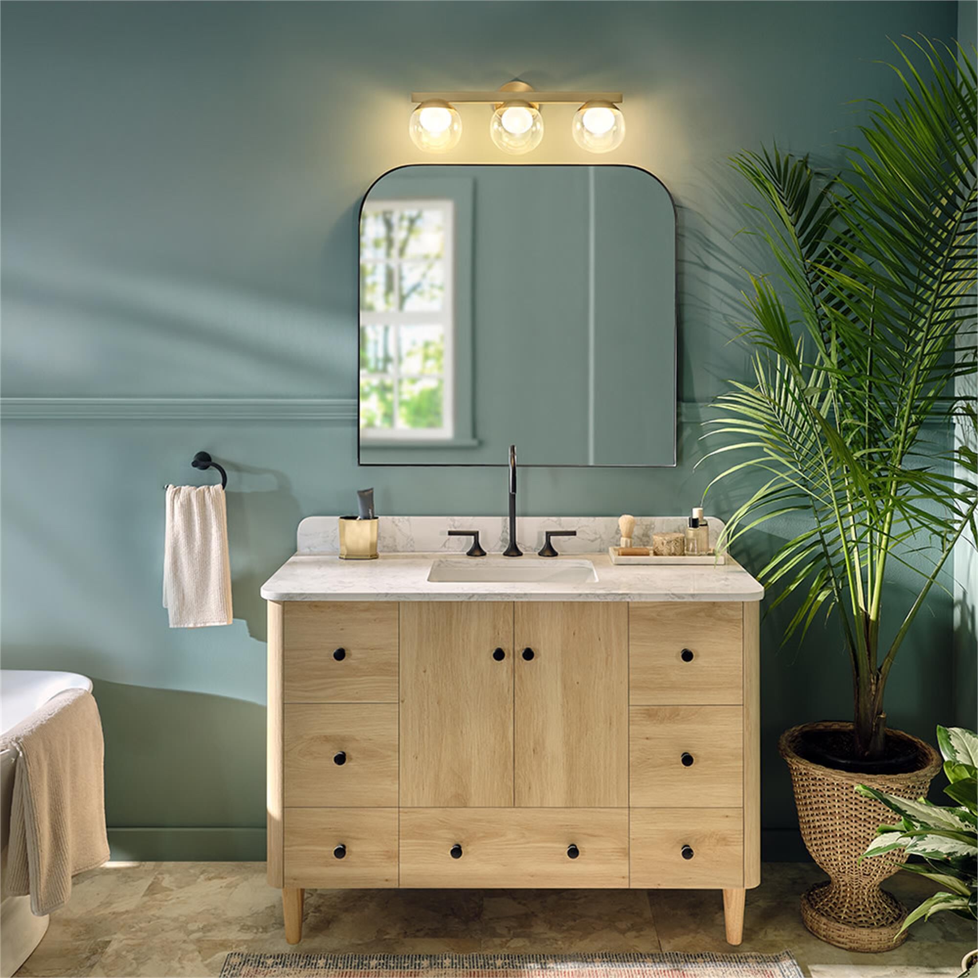 Sunni 24 Inch 3 Light Bath Vanity Light,