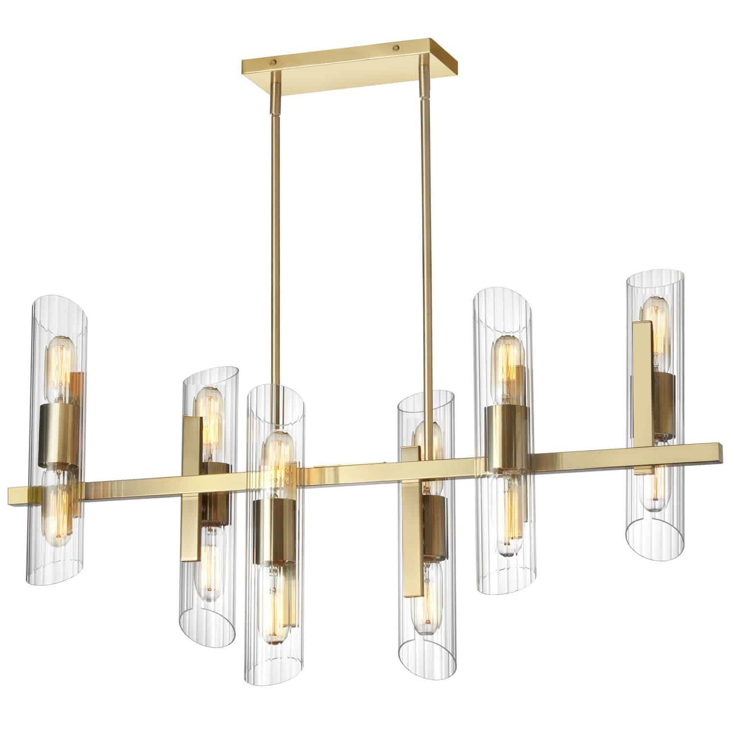 Samantha 40 Inch 12 Light LED Linear Suspension Light by Dainolite
