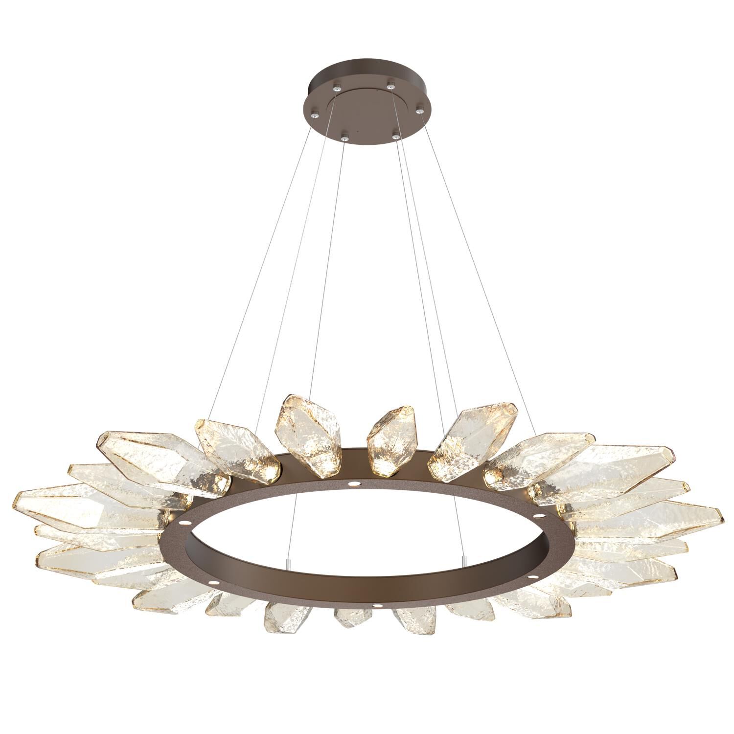 Rock Crystal 56 Inch 30 Light LED Chandelier by Hammerton Studio