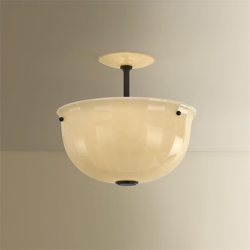 Nevins 14 Inch Semi Flush Mount by Hudson Valley Lighting