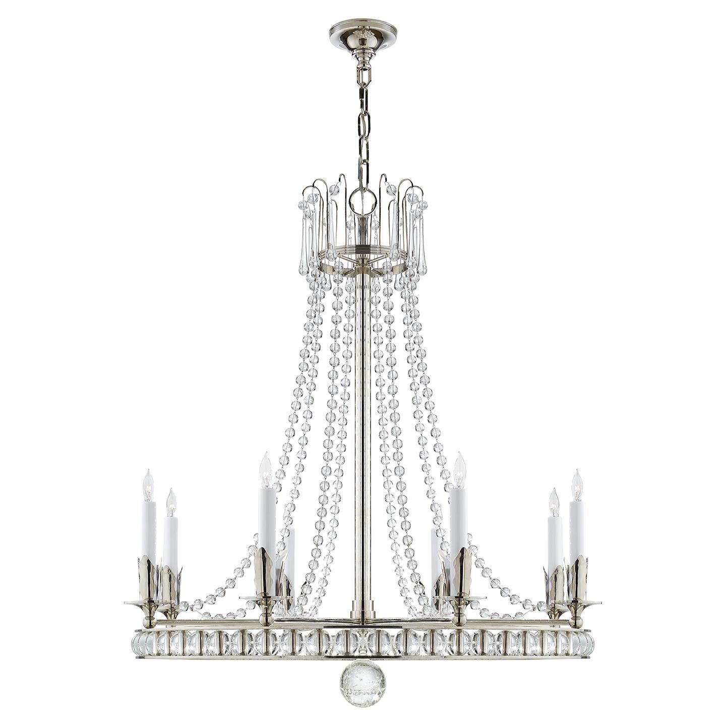 Joe Nye Regency 31 Inch 8 Light Chandelier by Visual Comfort Signature Collection