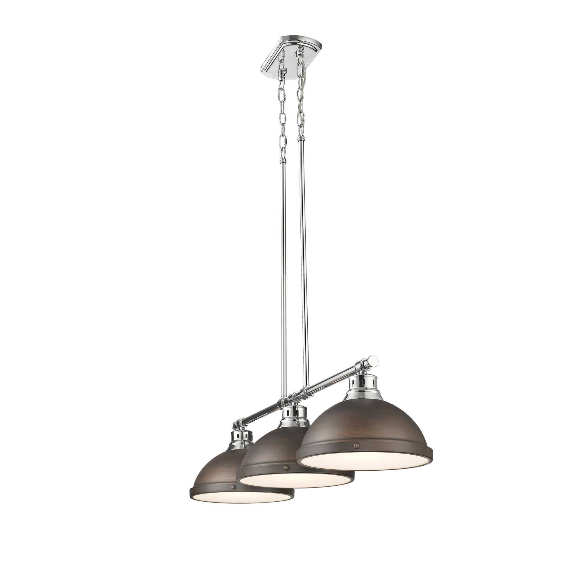 Shown in Rubbed Bronze finish and Rubbed Bronze shade