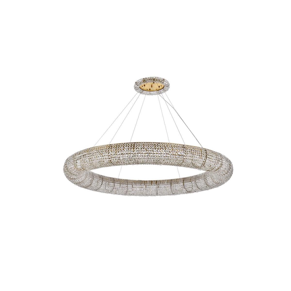 Shown in Gold finish and Royal Cut Clear crystal