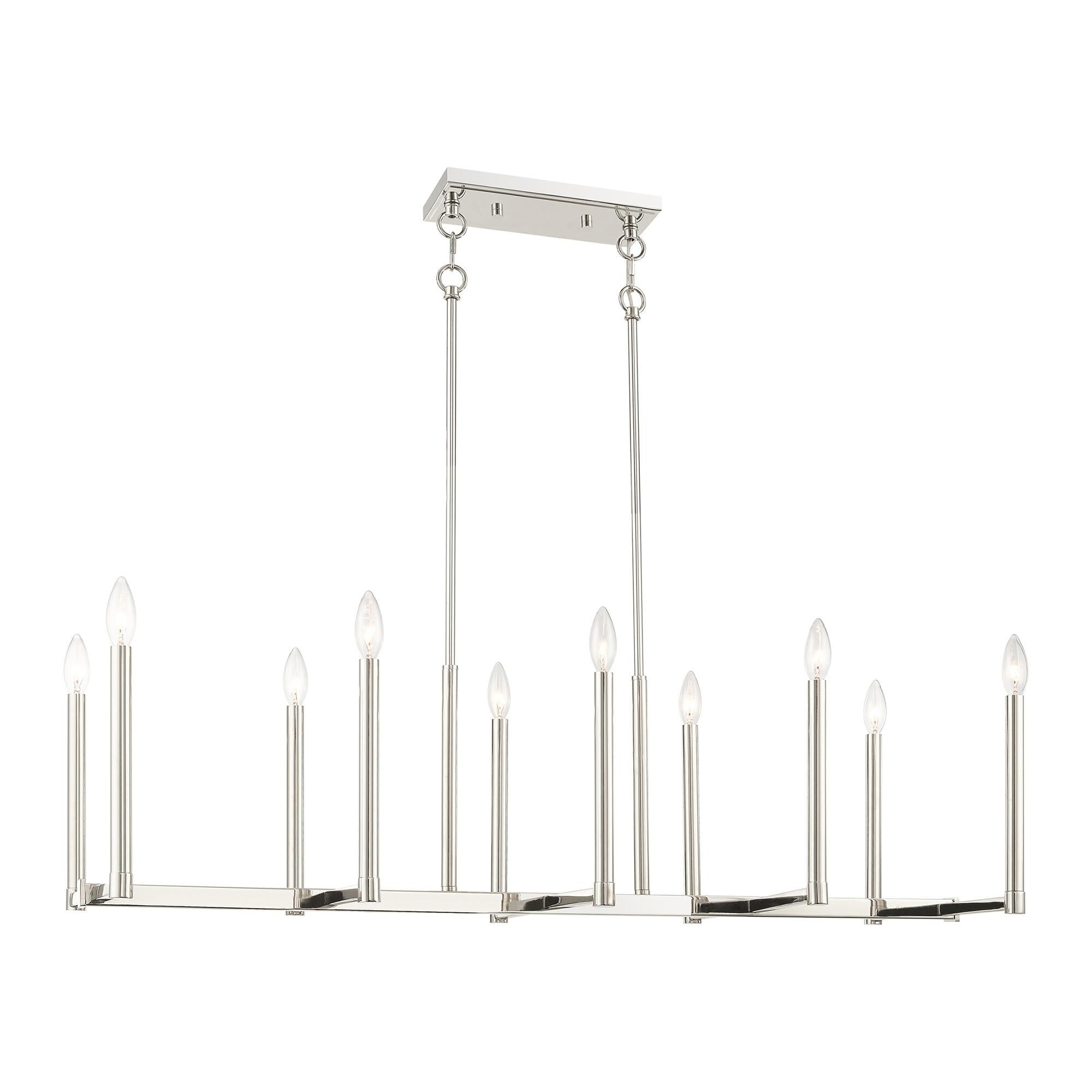 Alpine 42 Inch 10 Light Linear Suspension Light by Livex Lighting