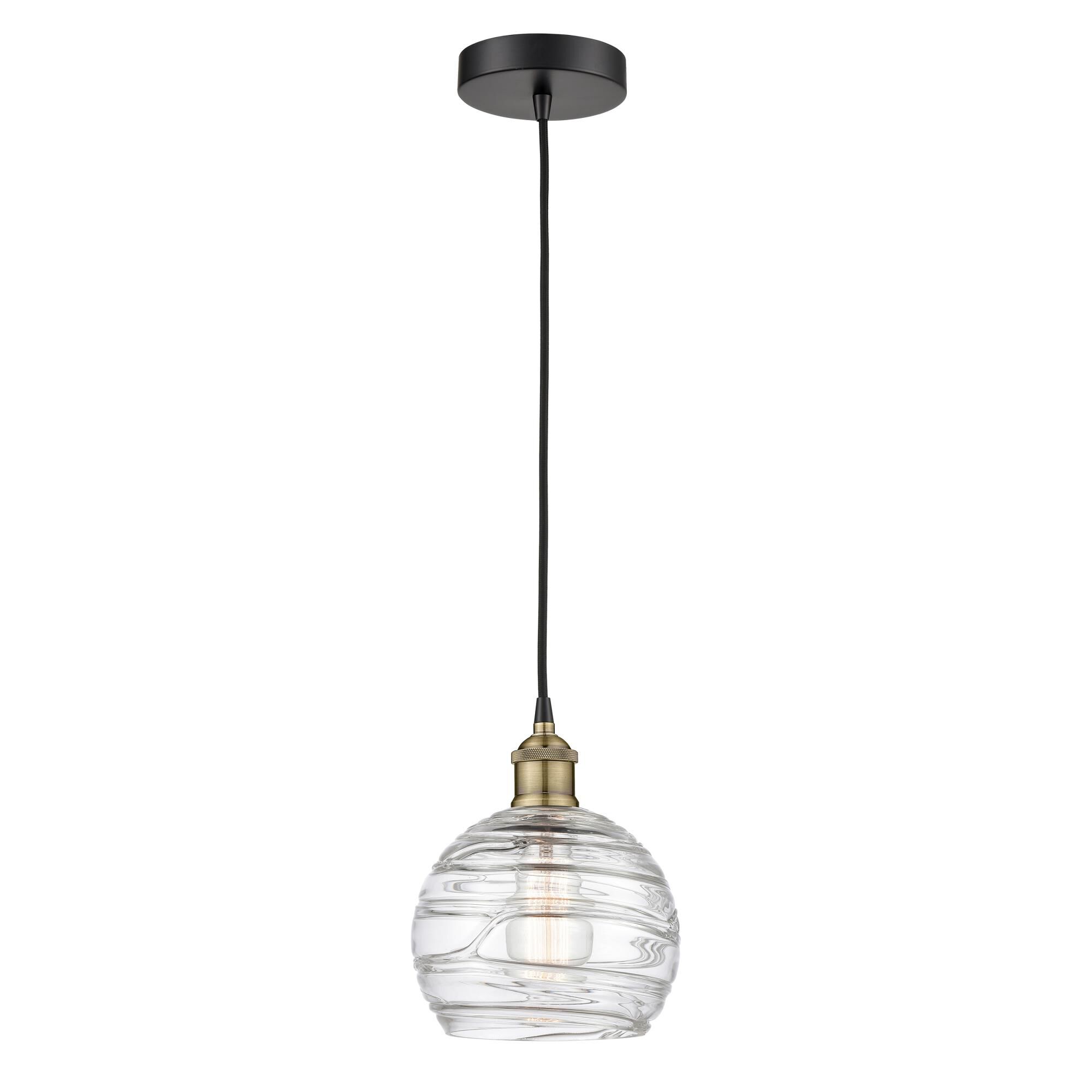 Bruno Marashlian Athens Deco Swirl 8 Inch Mini Pendant by Innovations Lighting