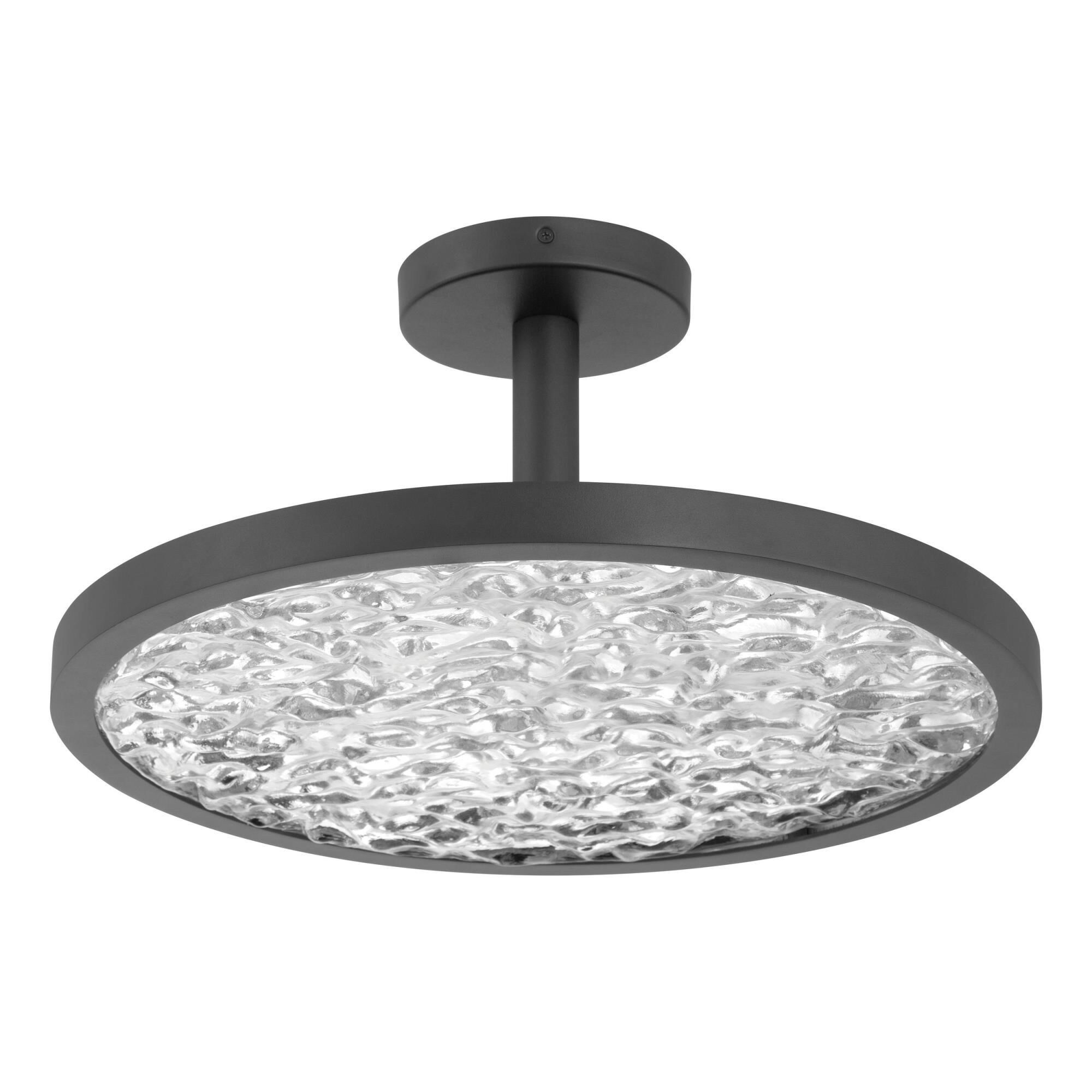 Shown in Textured Black finish and Clear Water glass