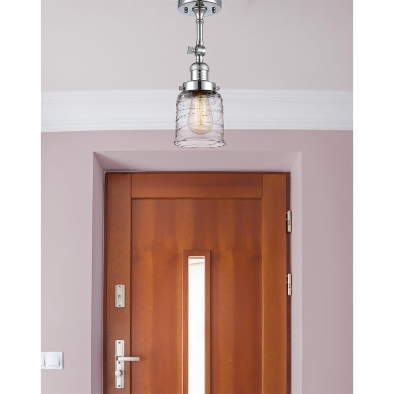 Bruno Marashlian Small Bell 5 Inch 1 Light Semi Flush Mount by Innovations Lighting