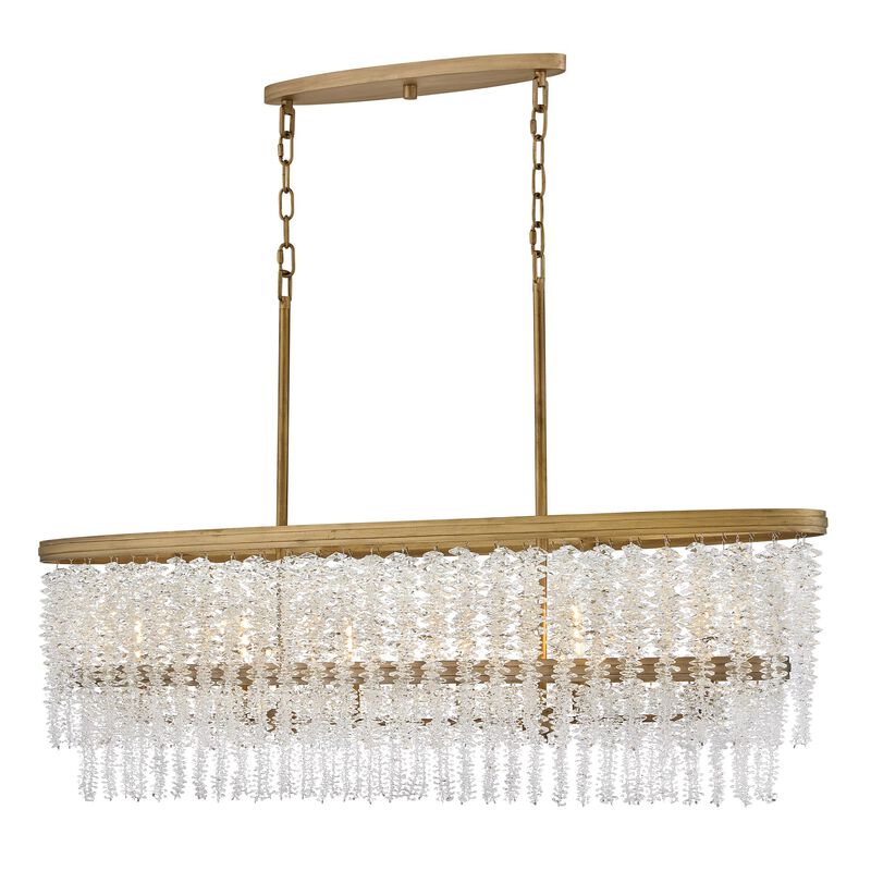 Rubina Medium Linear Chandelier by Fredrick Ramond