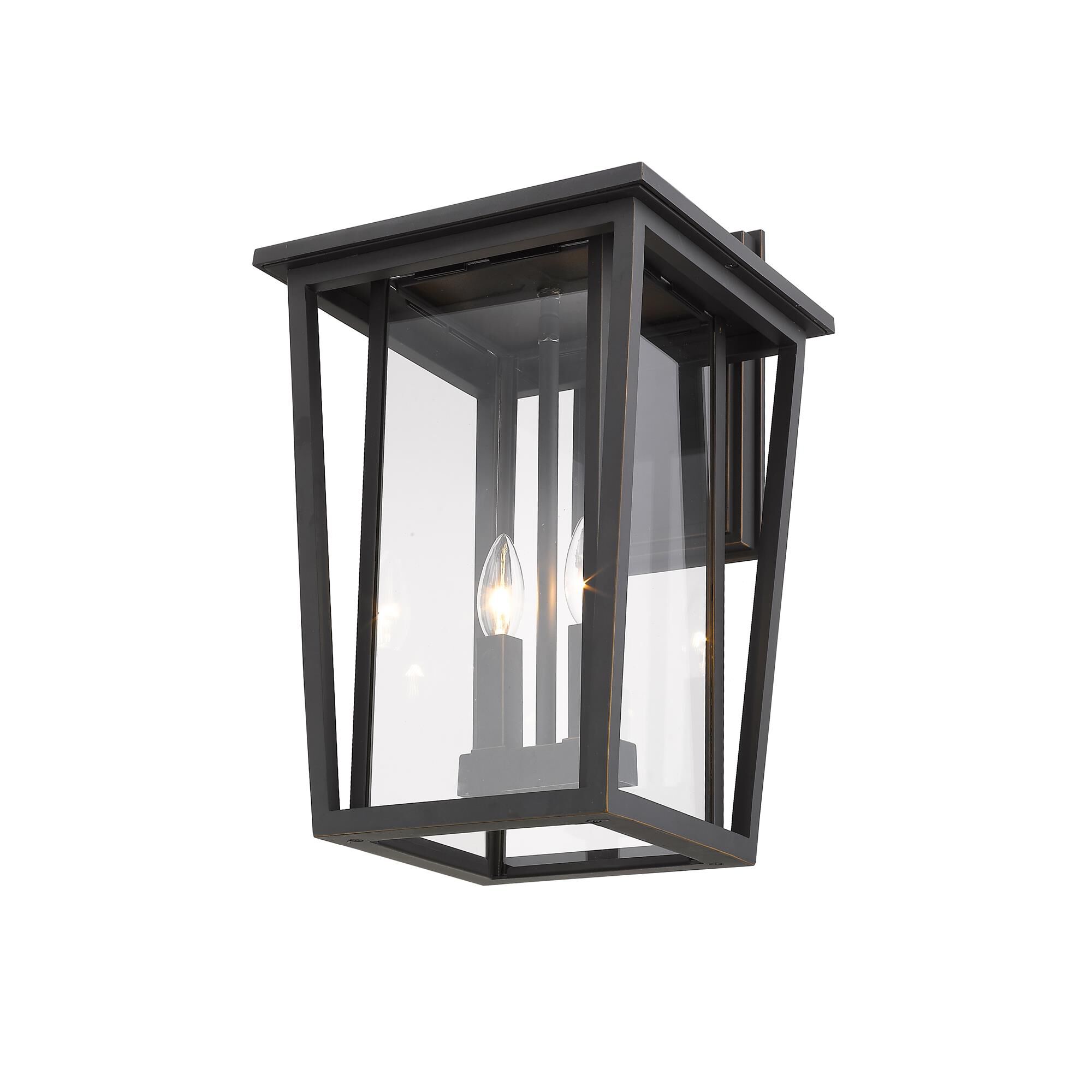 Shown in Oil Rubbed Bronze finish and Glass shade