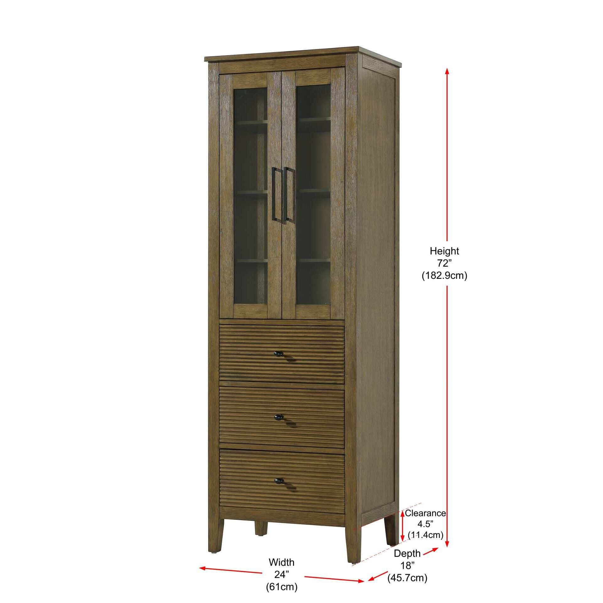 Shown in Hazel Oak finish