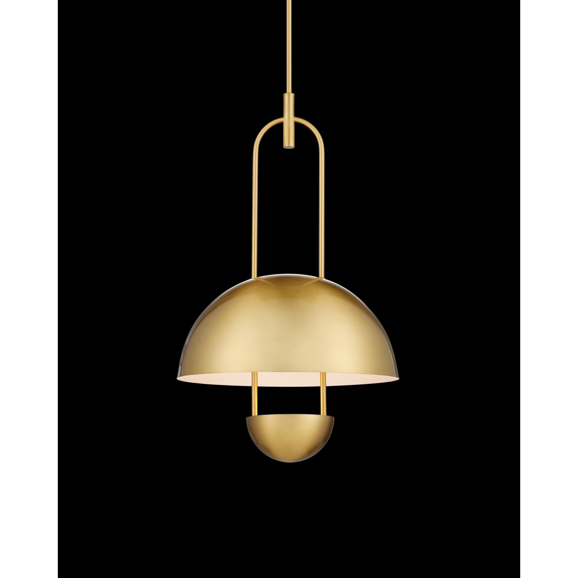 Shown in Brass and White finish