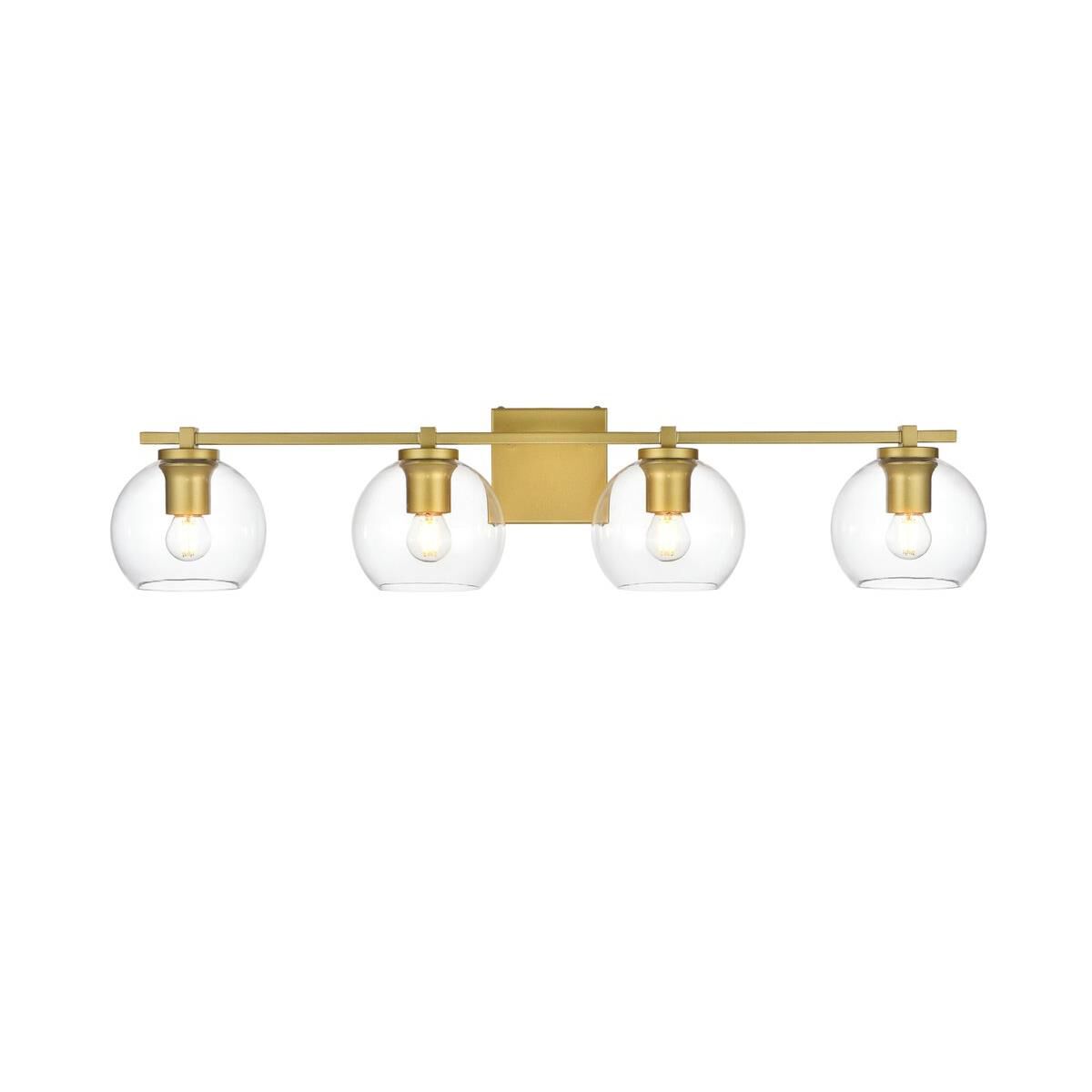 Juelz 34 Inch 4 Light Bath Vanity Light by Elegant Lighting