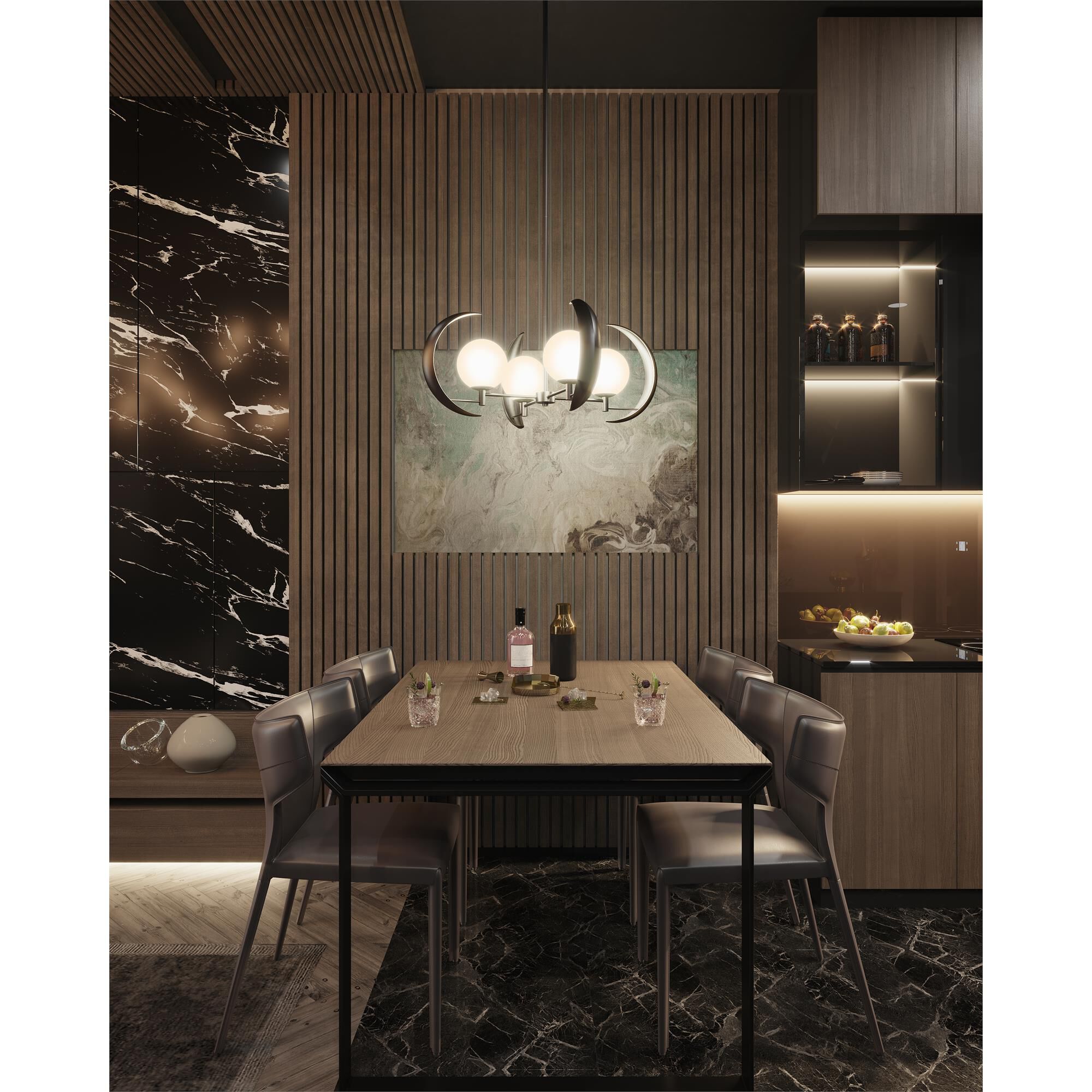 Celeste 4 Light Chandelier,