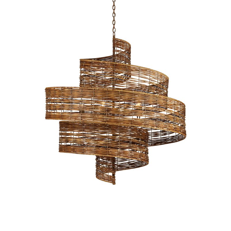 Hiroshi Koshitaka Saisei 45 Inch 5 Light Chandelier by Currey and Company