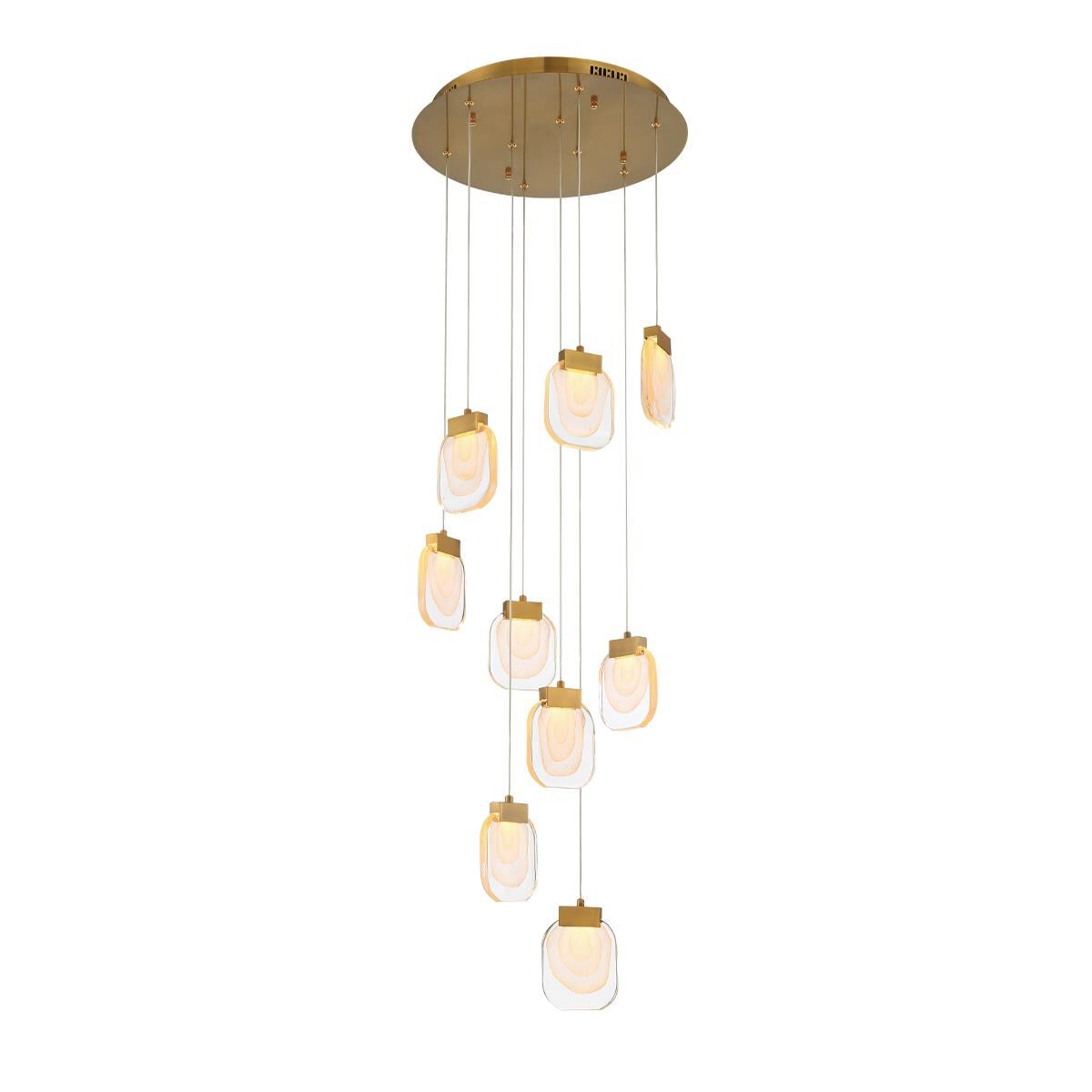 Paget 9 Light LED Chandelier by Eurofase Lighting