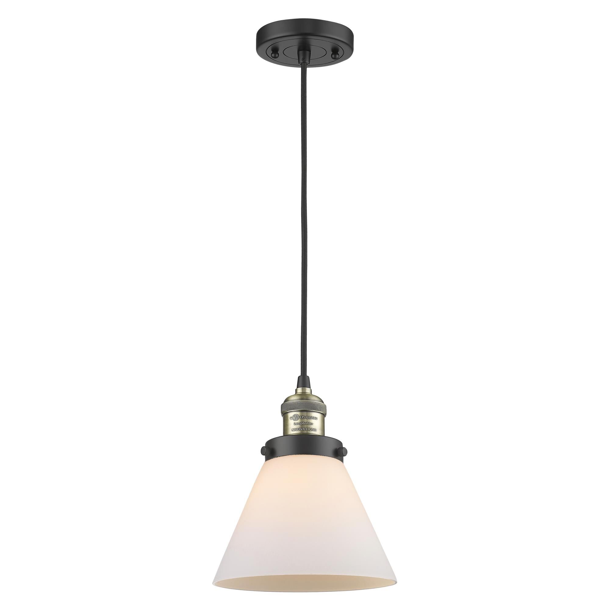 Bruno Marashlian Large Cone 8 Inch Mini Pendant by Innovations Lighting