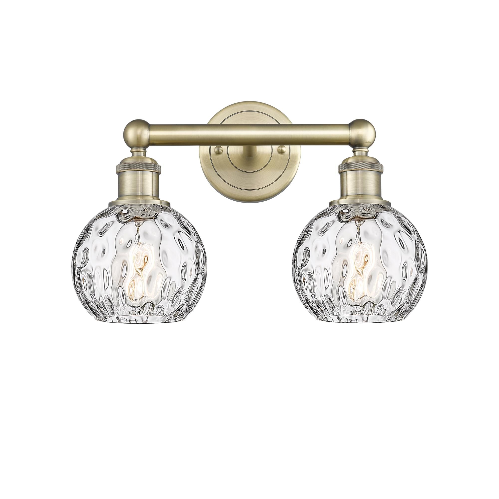 Bruno Marashlian Athens Water Glass 15 Inch 2 Light Bath Vanity Light by Innovations Lighting