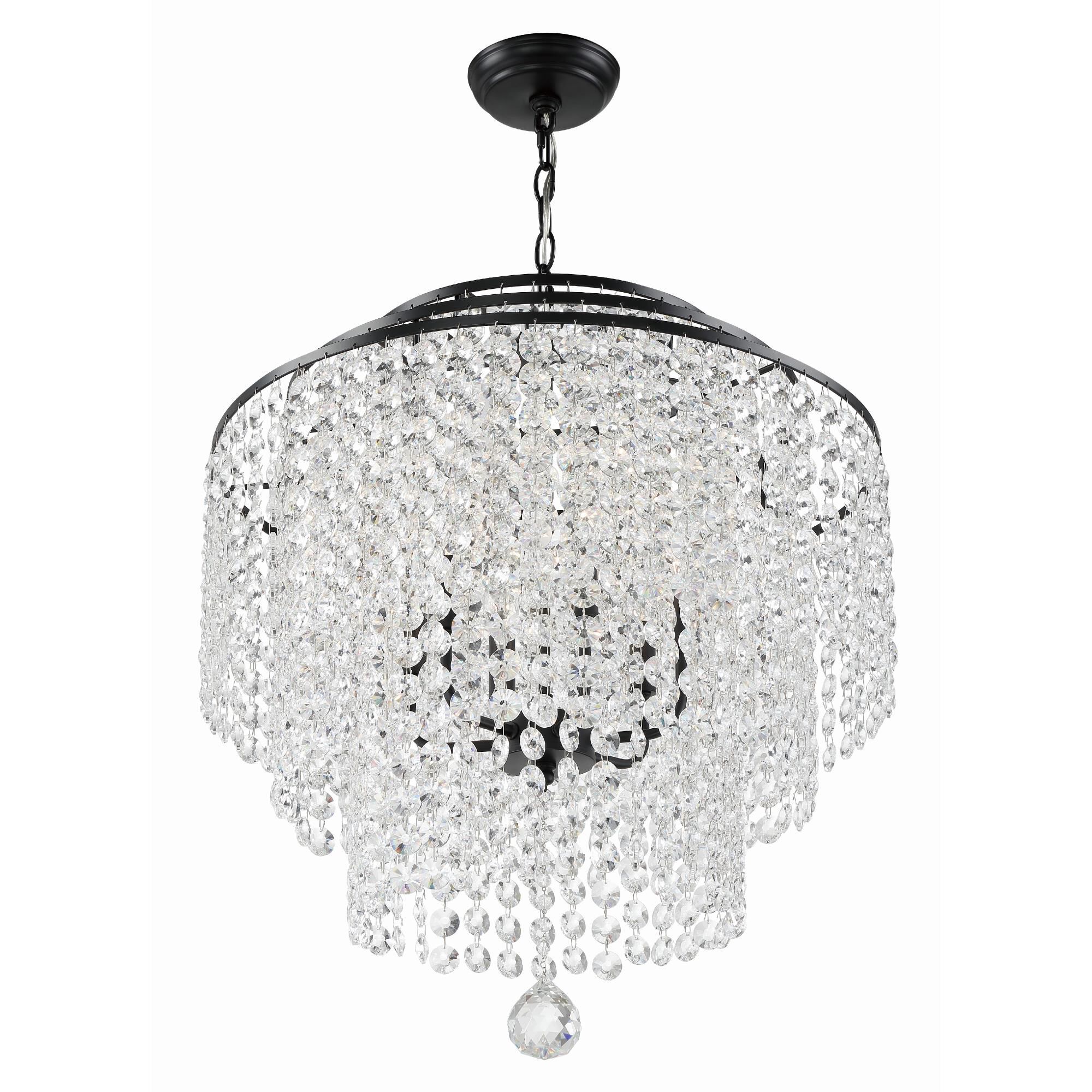 Gabrielle 28 Inch 6 Light Chandelier by Crystorama
