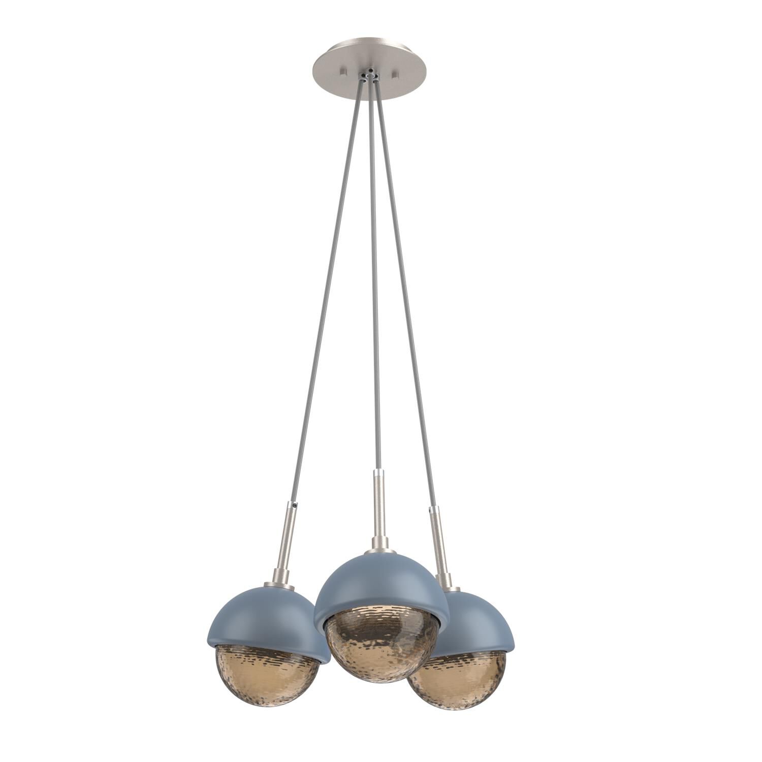 Levi Wilson Cabochon 13 Inch Multi Pendant Light by Hammerton Studio