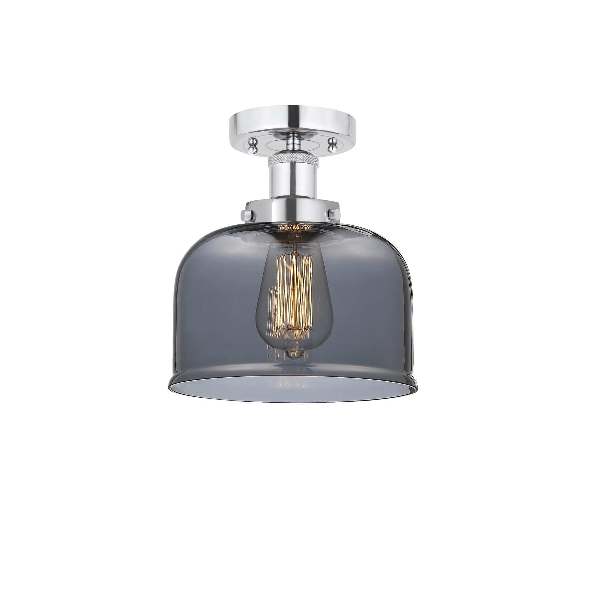 Shown in Polished Chrome, Plated Smoke finish and Plated Smoke glass and Plated Smoke Glass shade